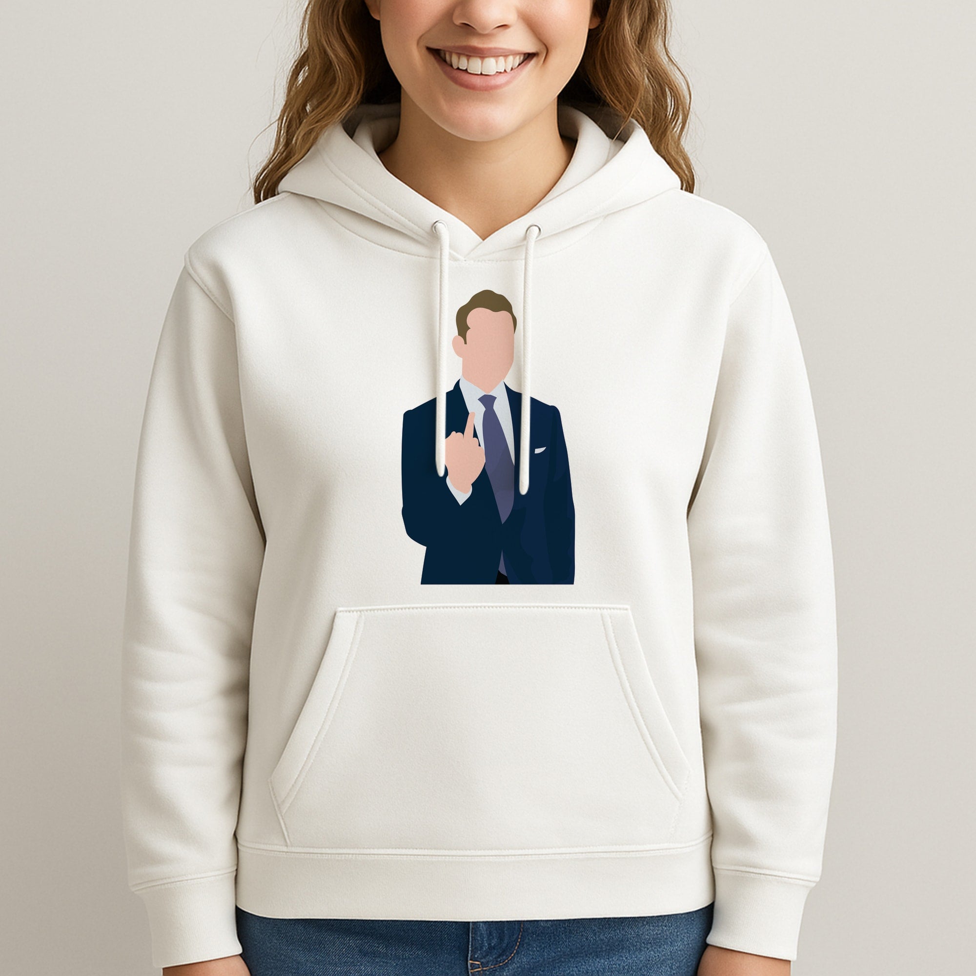 Middle Finger Unisex Hooded Sweatshirt