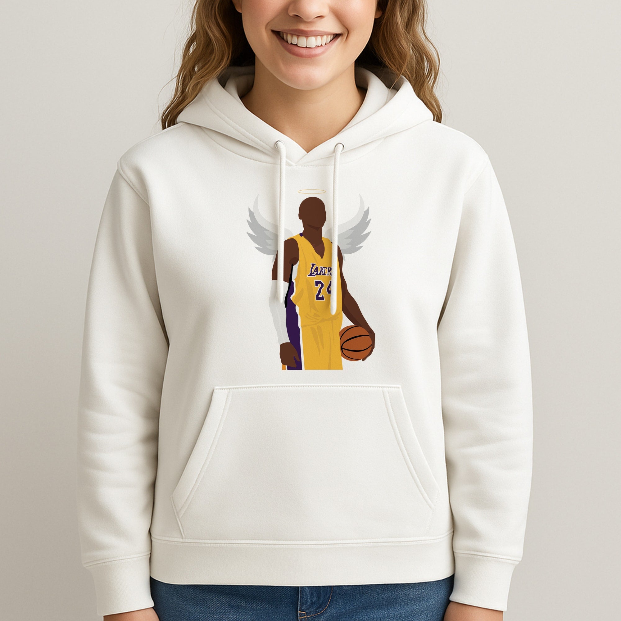 Kobe with wings - Basketball Hoodie