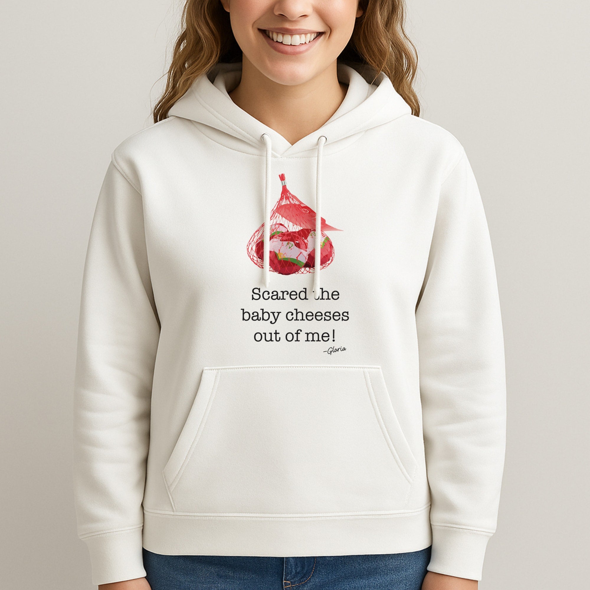Scared The Baby Cheeses Out Of Me Unisex Hooded Sweatshirt