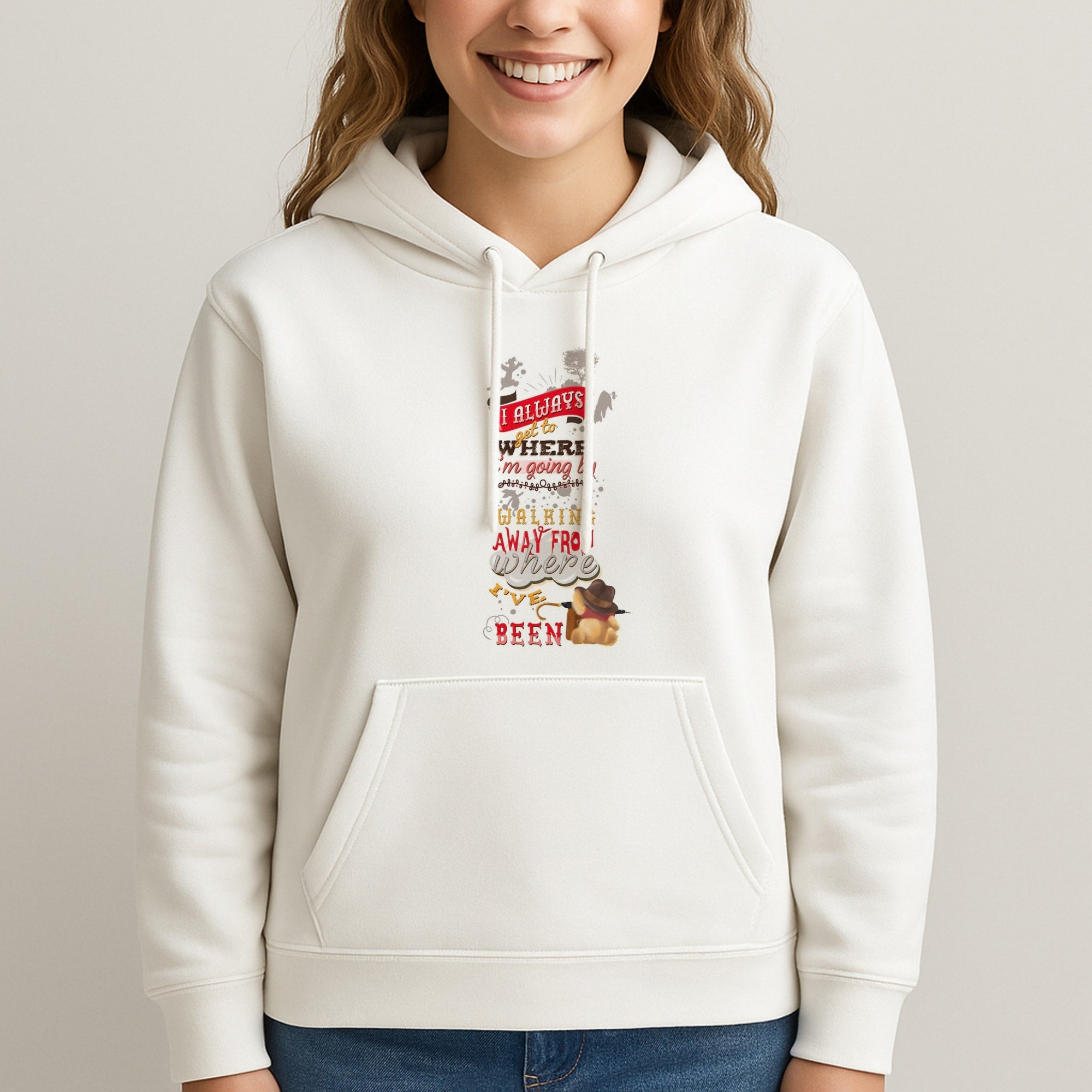 I Always Get Where I'm Going - Winnie Quote Unisex Hooded Sweatshirt