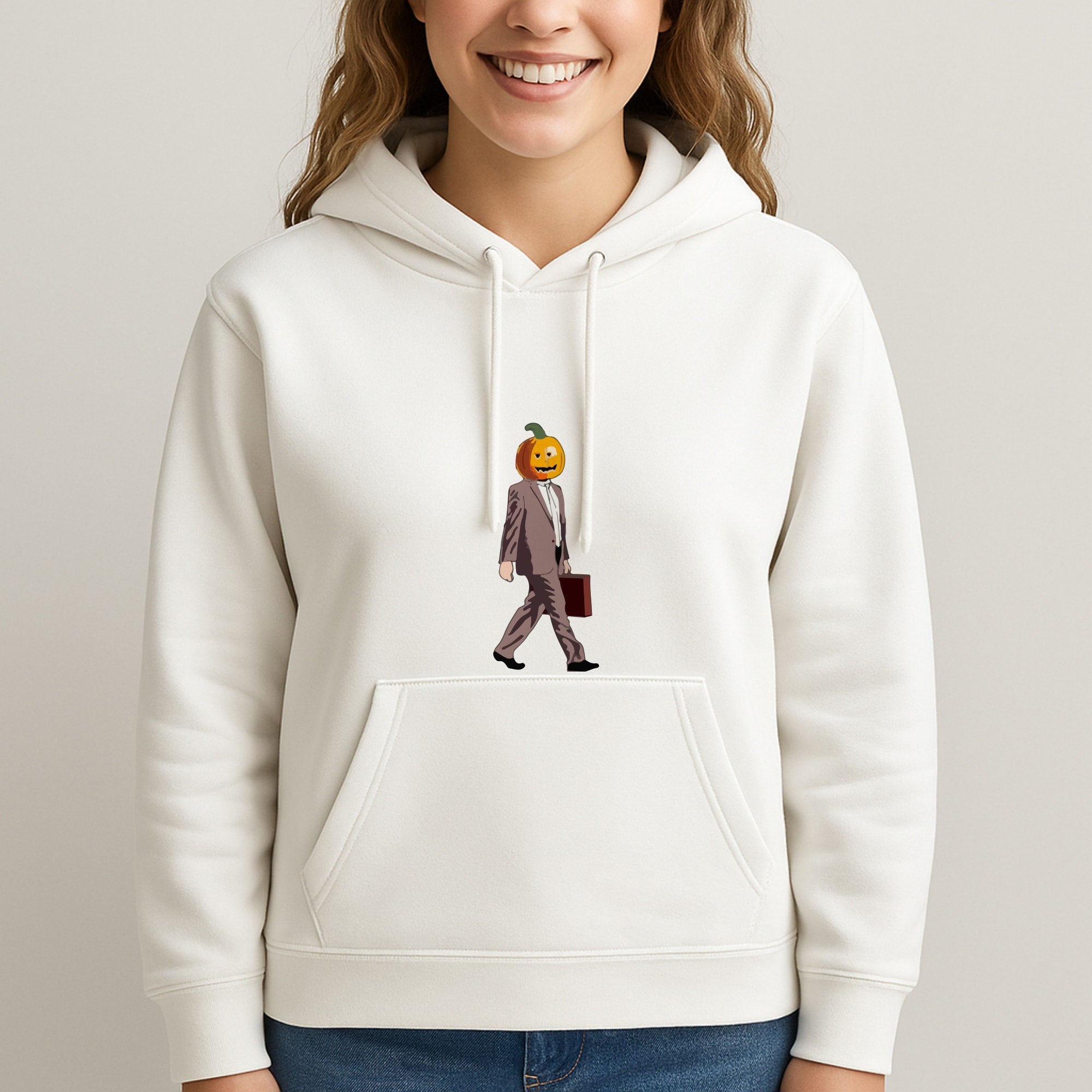 Dwight Pumpkin Head Unisex Hooded Sweatshirt