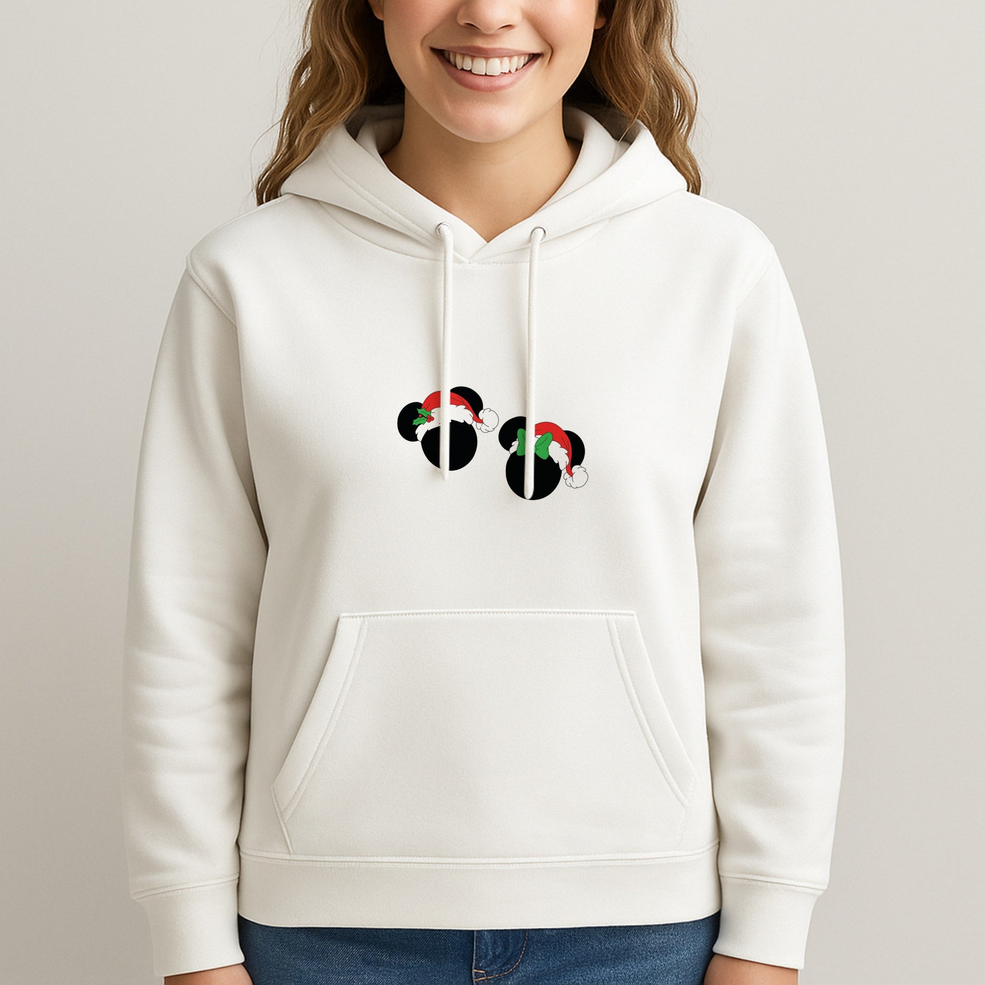 Festive Mice Christmas Unisex Hooded Sweatshirt