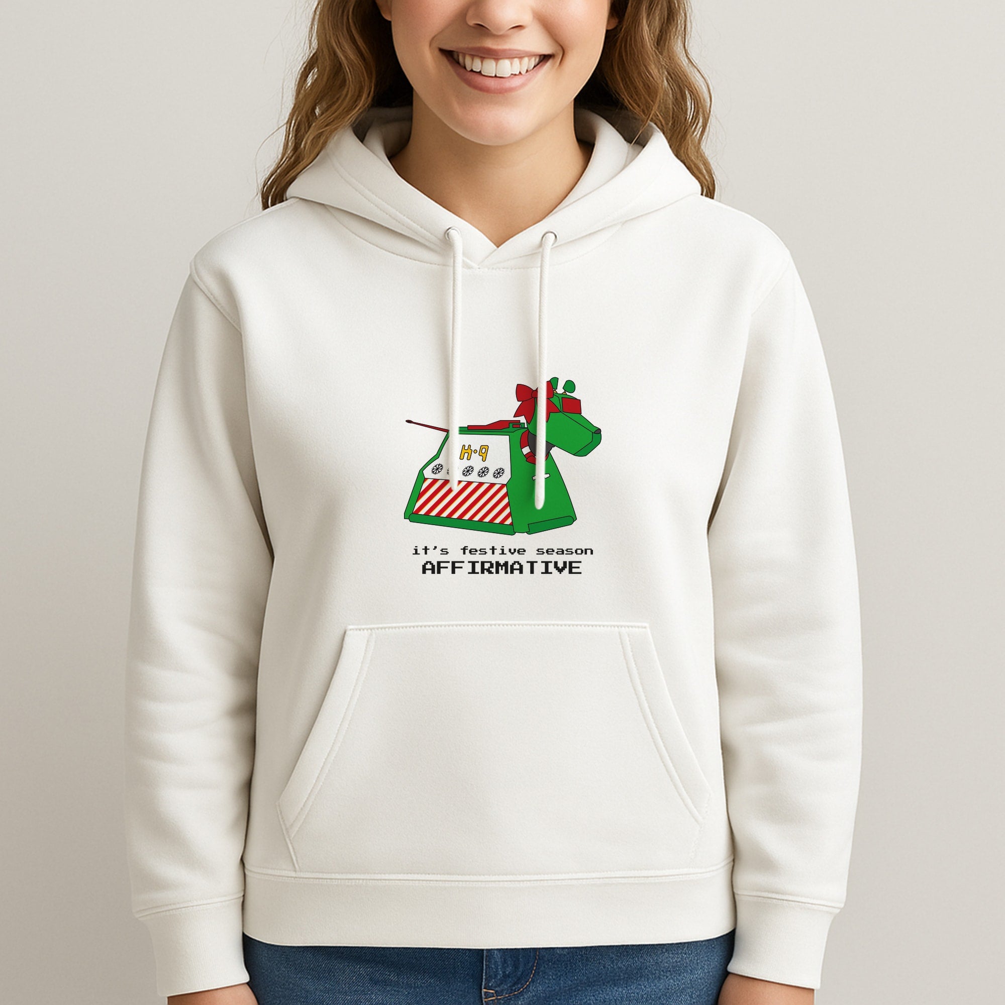 K9 Festive Season - Doctor Who Unisex Hooded Sweatshirt