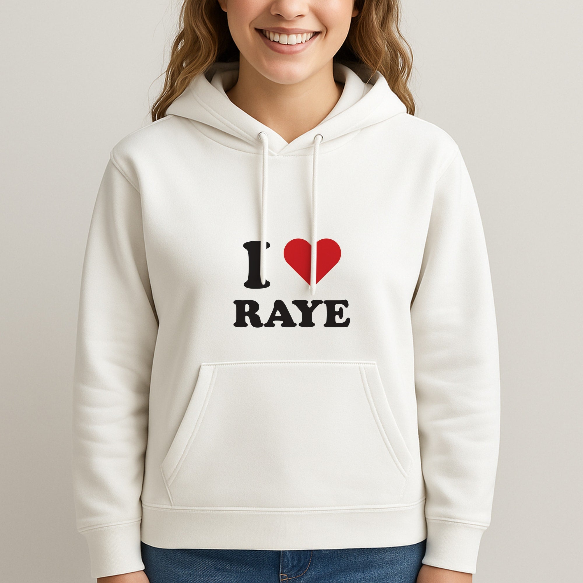 I Love Raye - Festival Unisex Hooded Sweatshirt