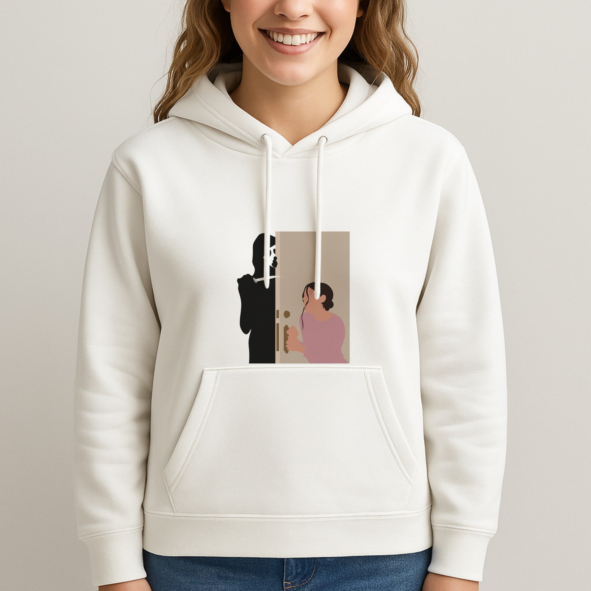 Tara And Ghostface - Scream Unisex Hooded Sweatshirt