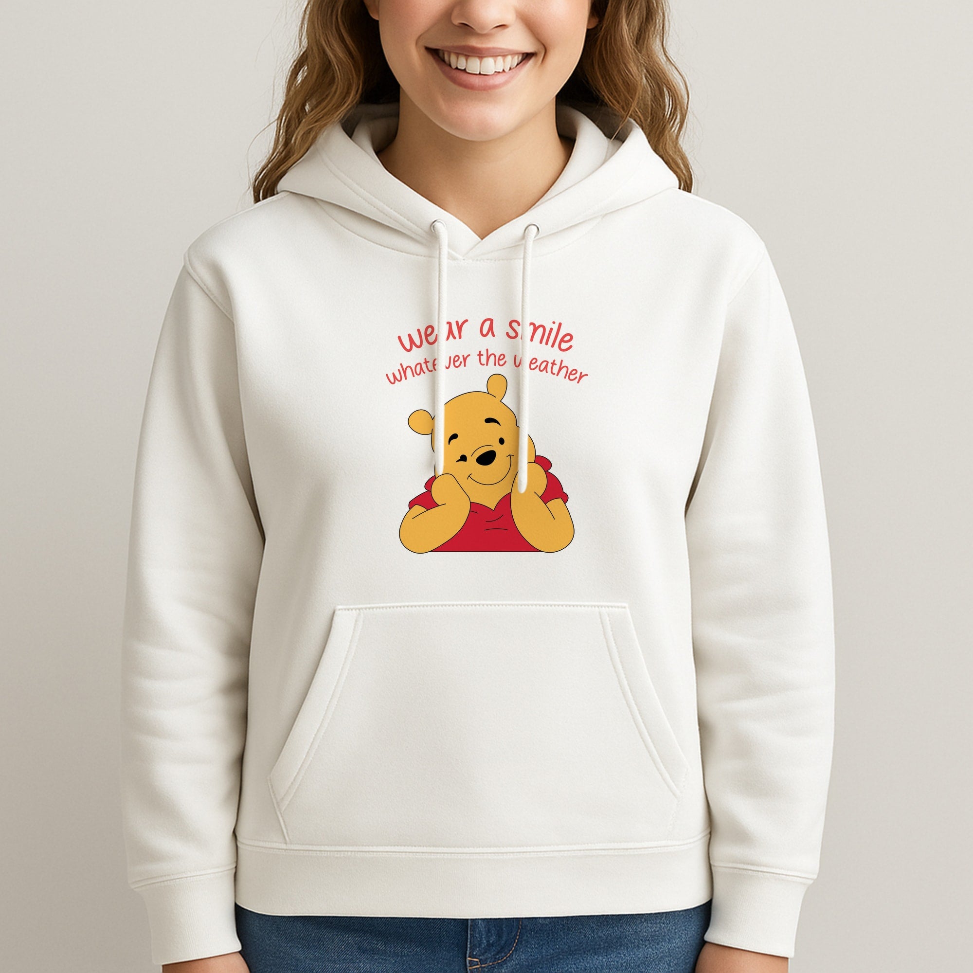 Wear A Smile Whatever The Weather Unisex Hooded Sweatshirt