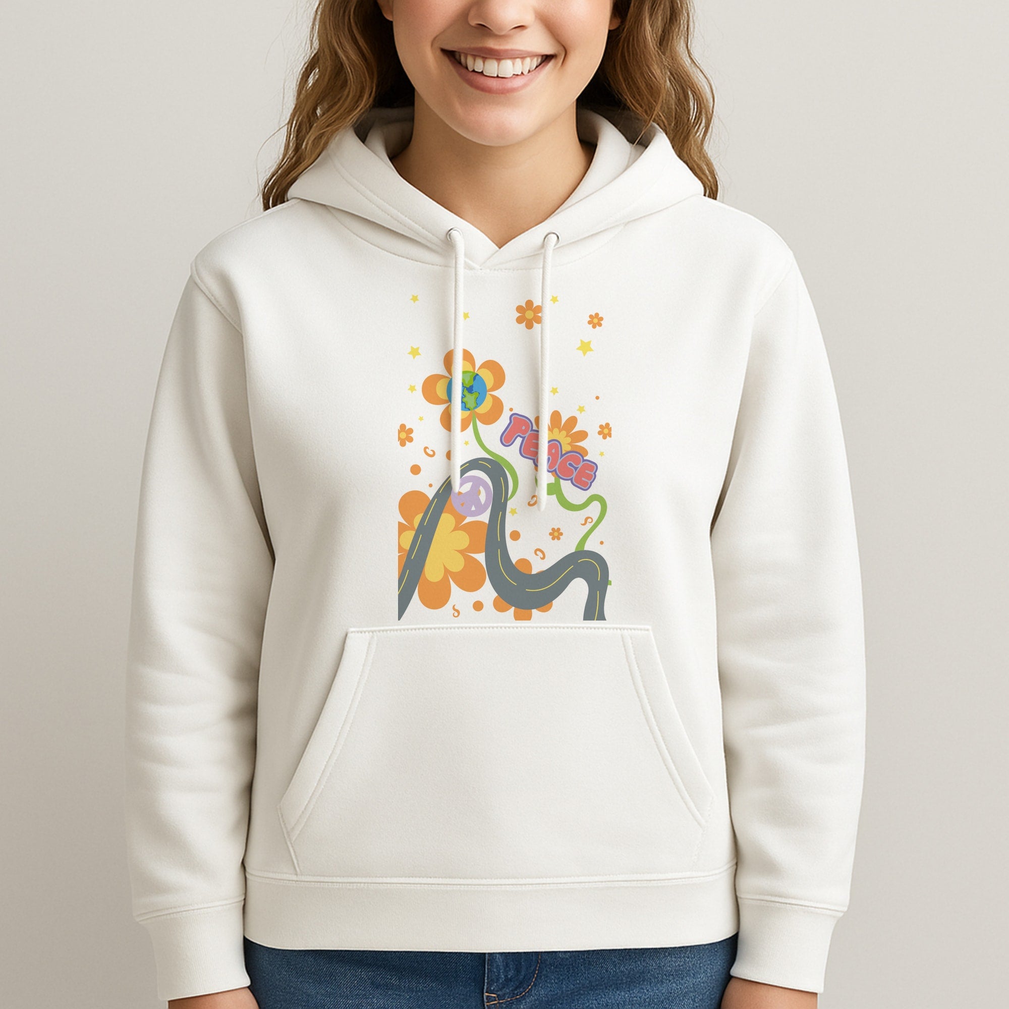 Peace - Cars Unisex Hooded Sweatshirt