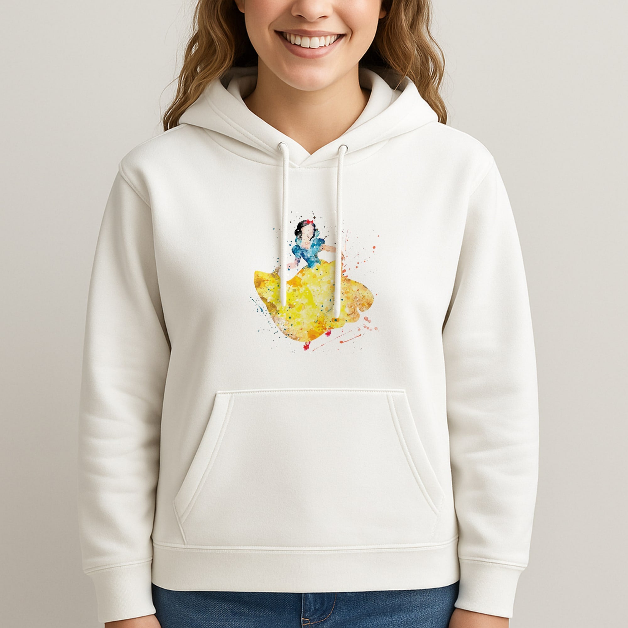 Watercolour Snow White Fairytale Hoodie