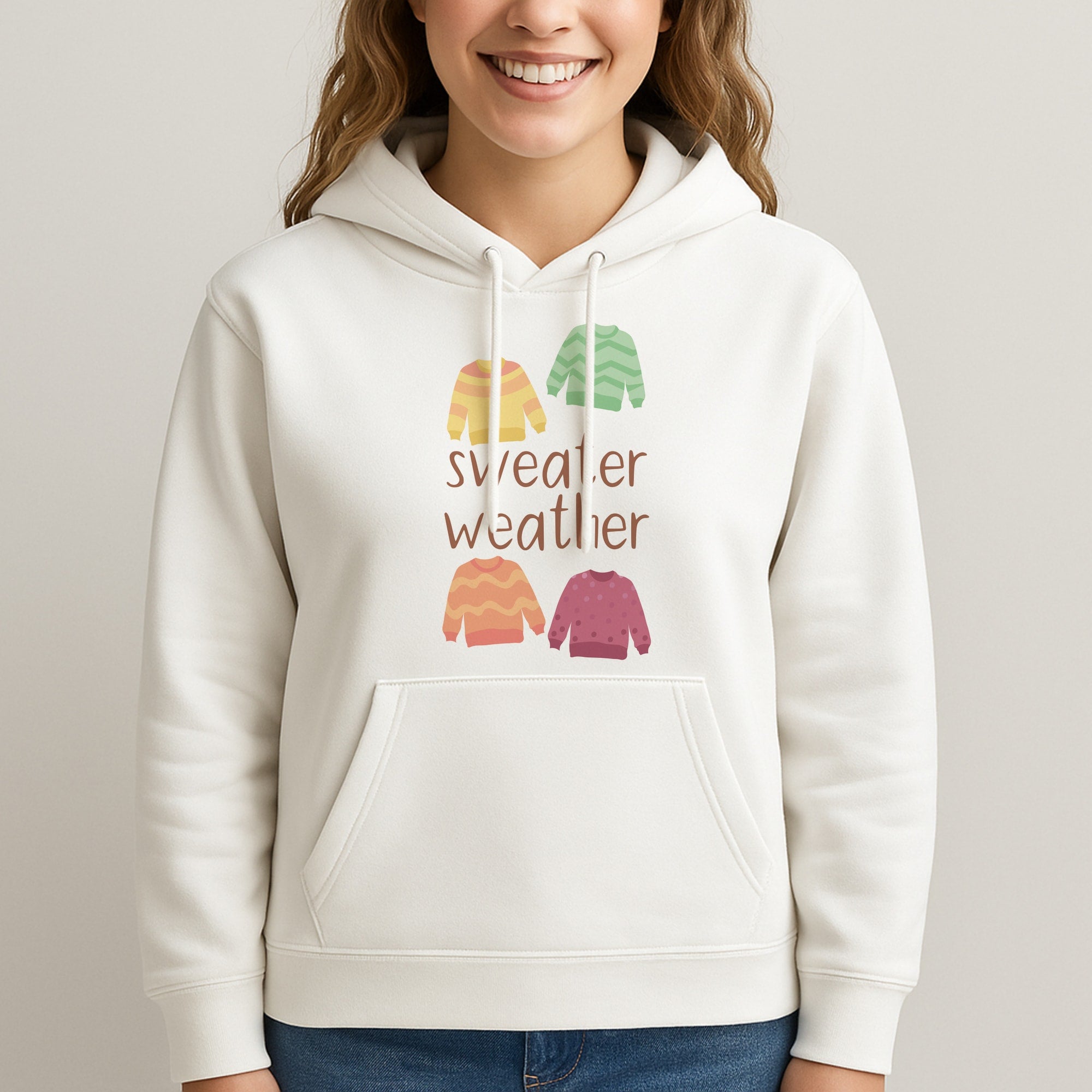 Sweater Weather - Autumn Unisex Hooded Sweatshirt