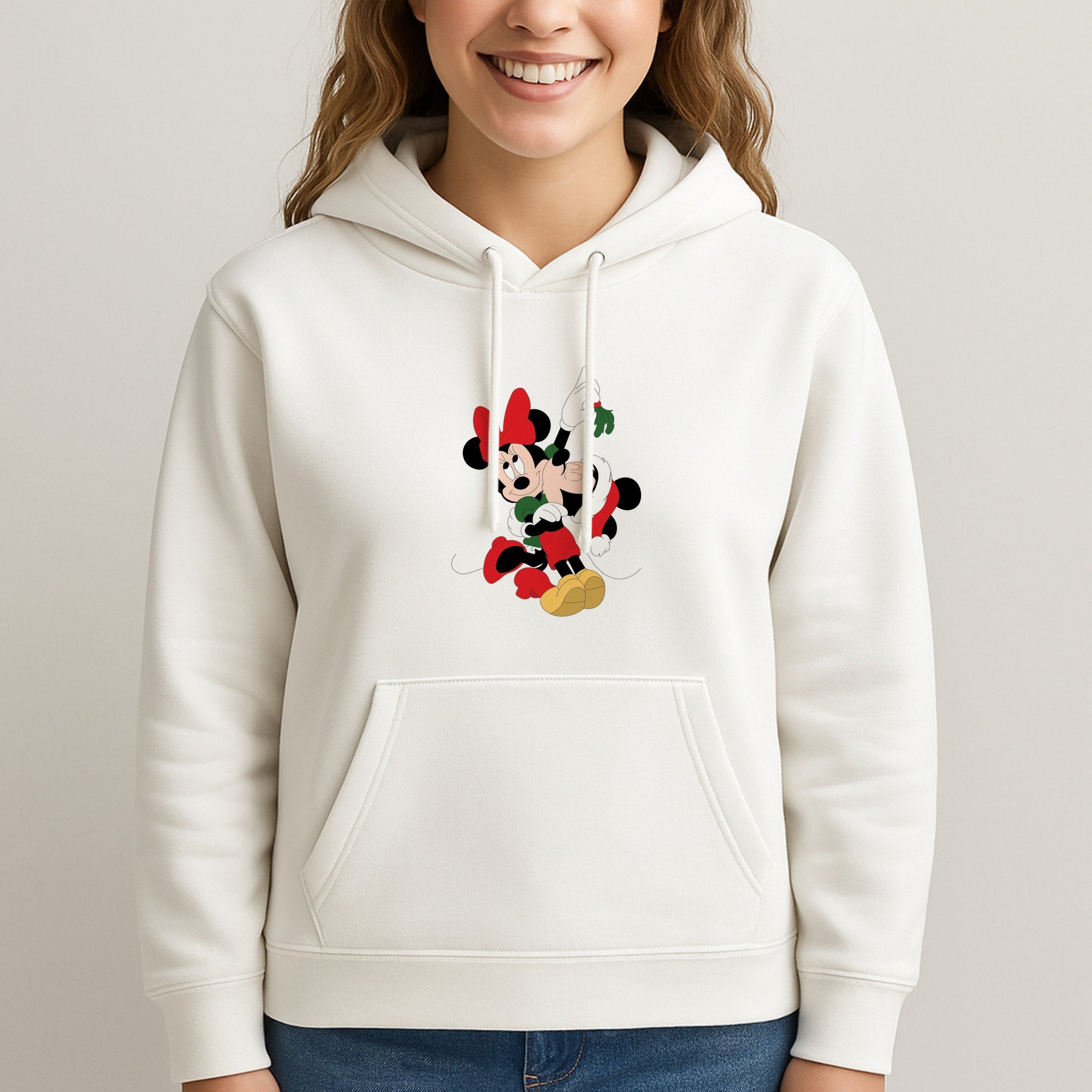 Mistletoe Fairytale Mice - Christmas Unisex Hooded Sweatshirt