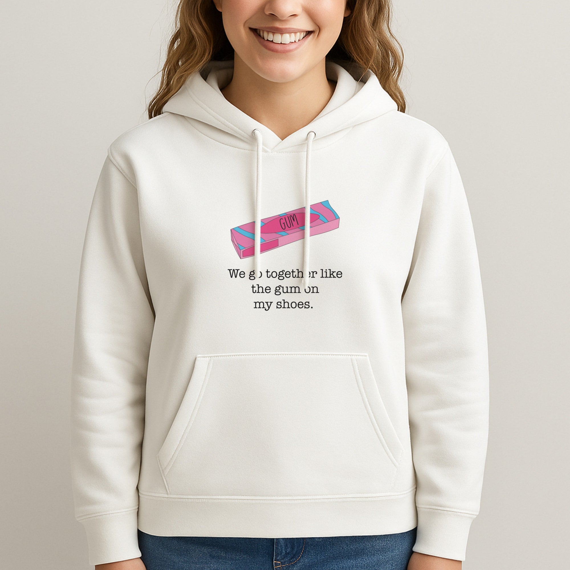 The Gum On My Shoes Unisex Hooded Sweatshirt