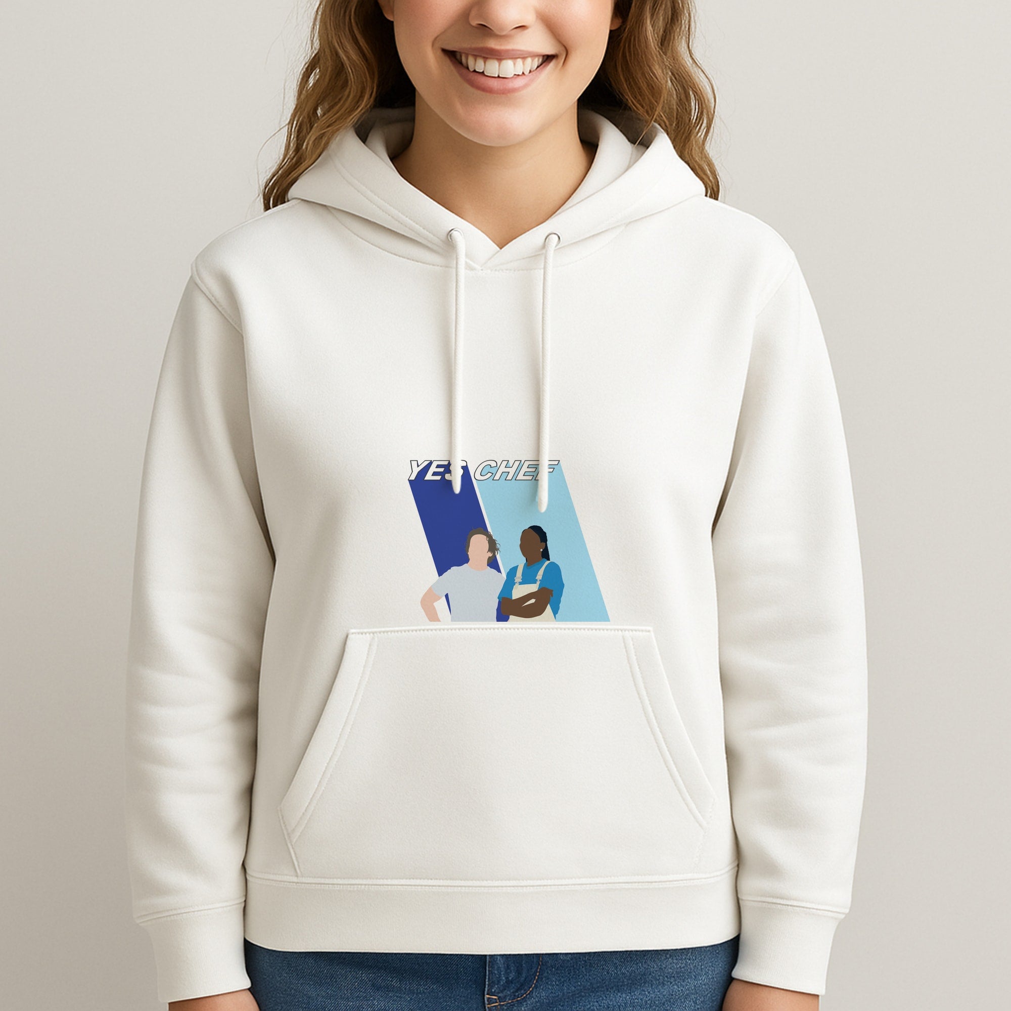 Yes Chef Blue Unisex Hooded Sweatshirt