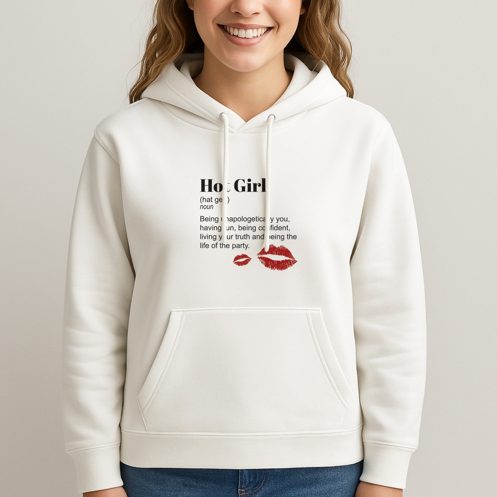 Hot Girl Dictionary Definition Unisex Hooded Sweatshirt