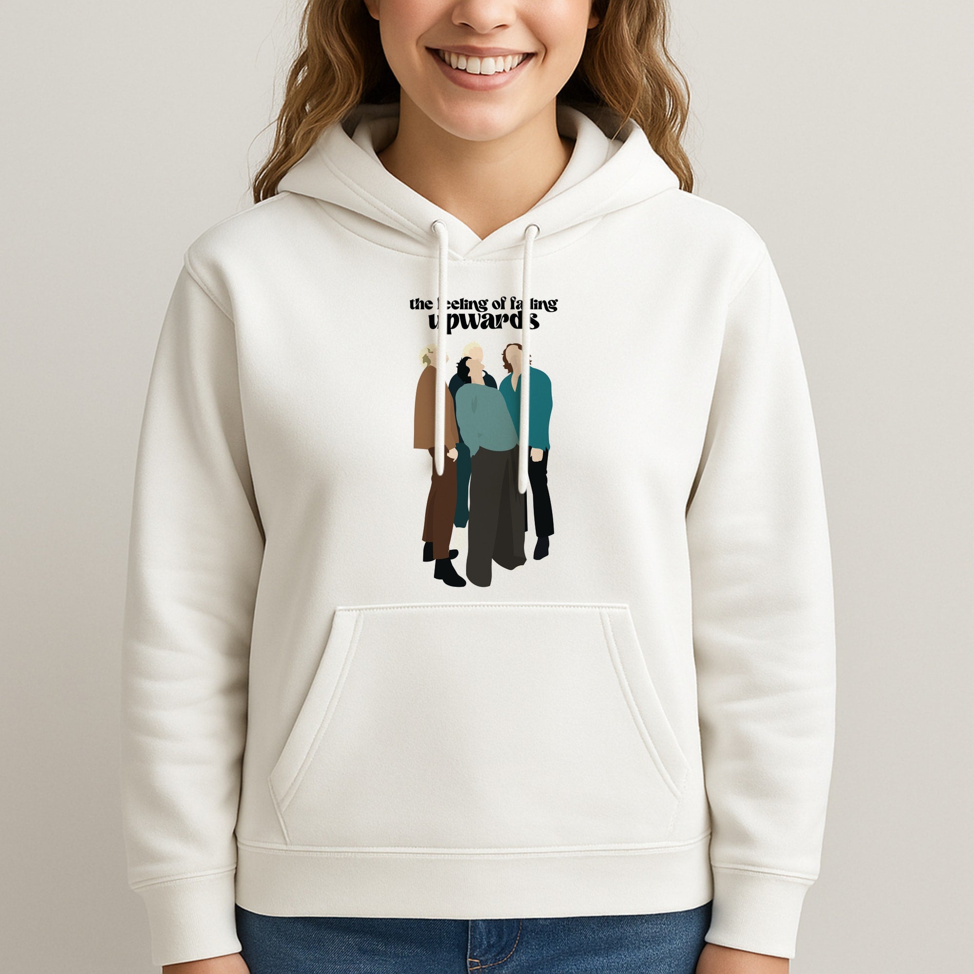 The Feeling Of Falling Upwards Unisex Hooded Sweatshirt