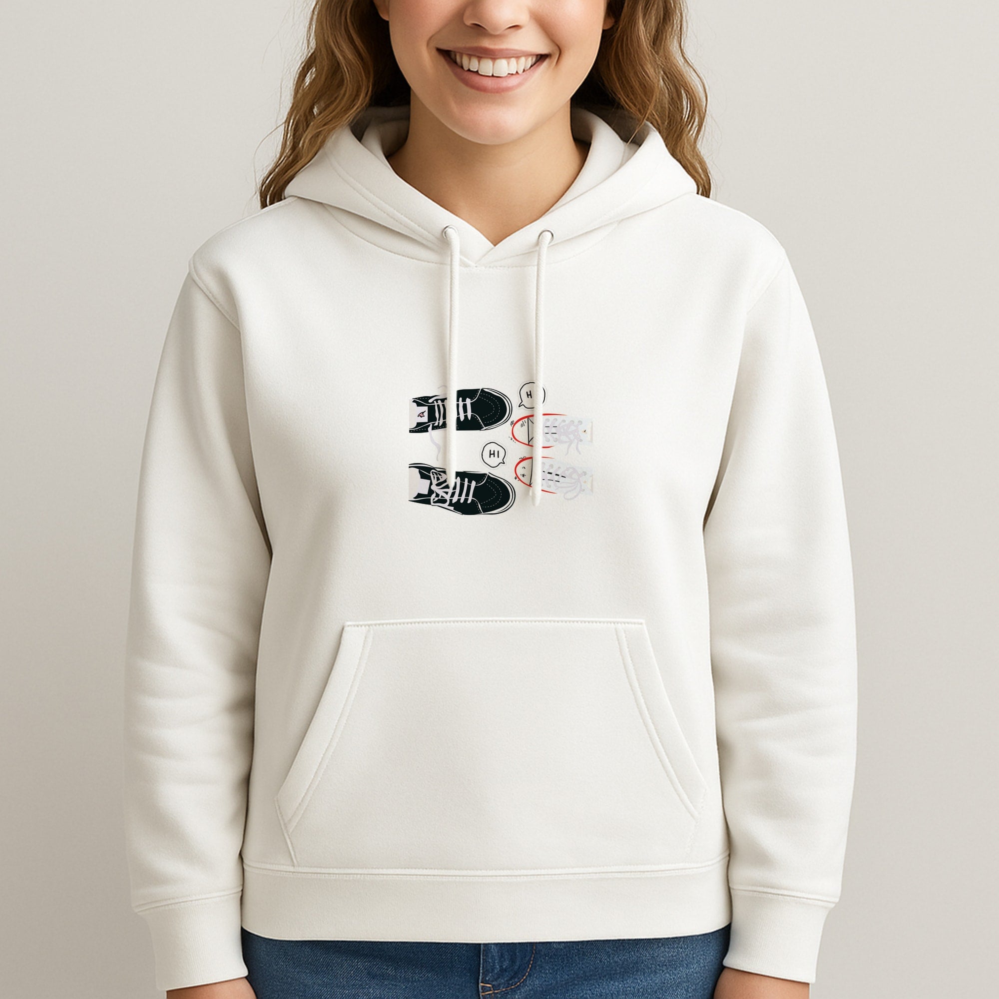 Hi - Heart TV Unisex Hooded Sweatshirt