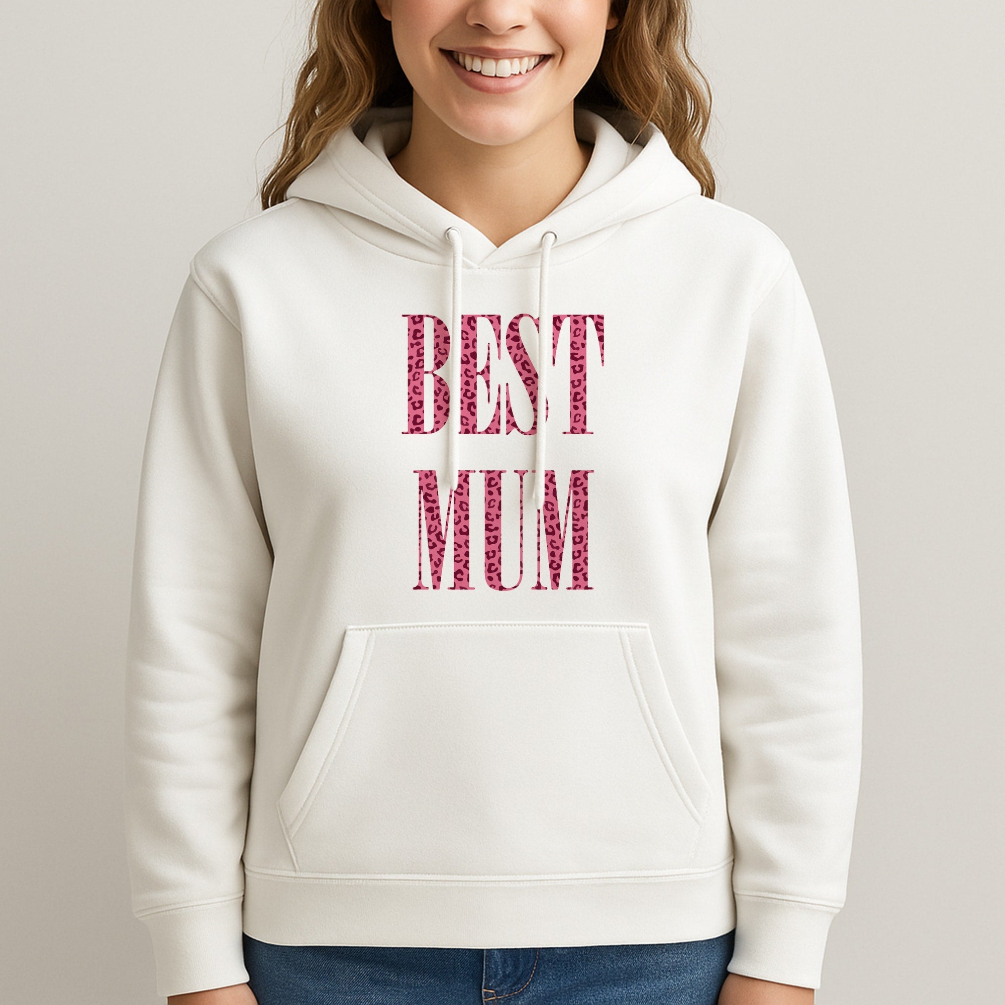 Best Mum Leopard Print Unisex Hooded Sweatshirt