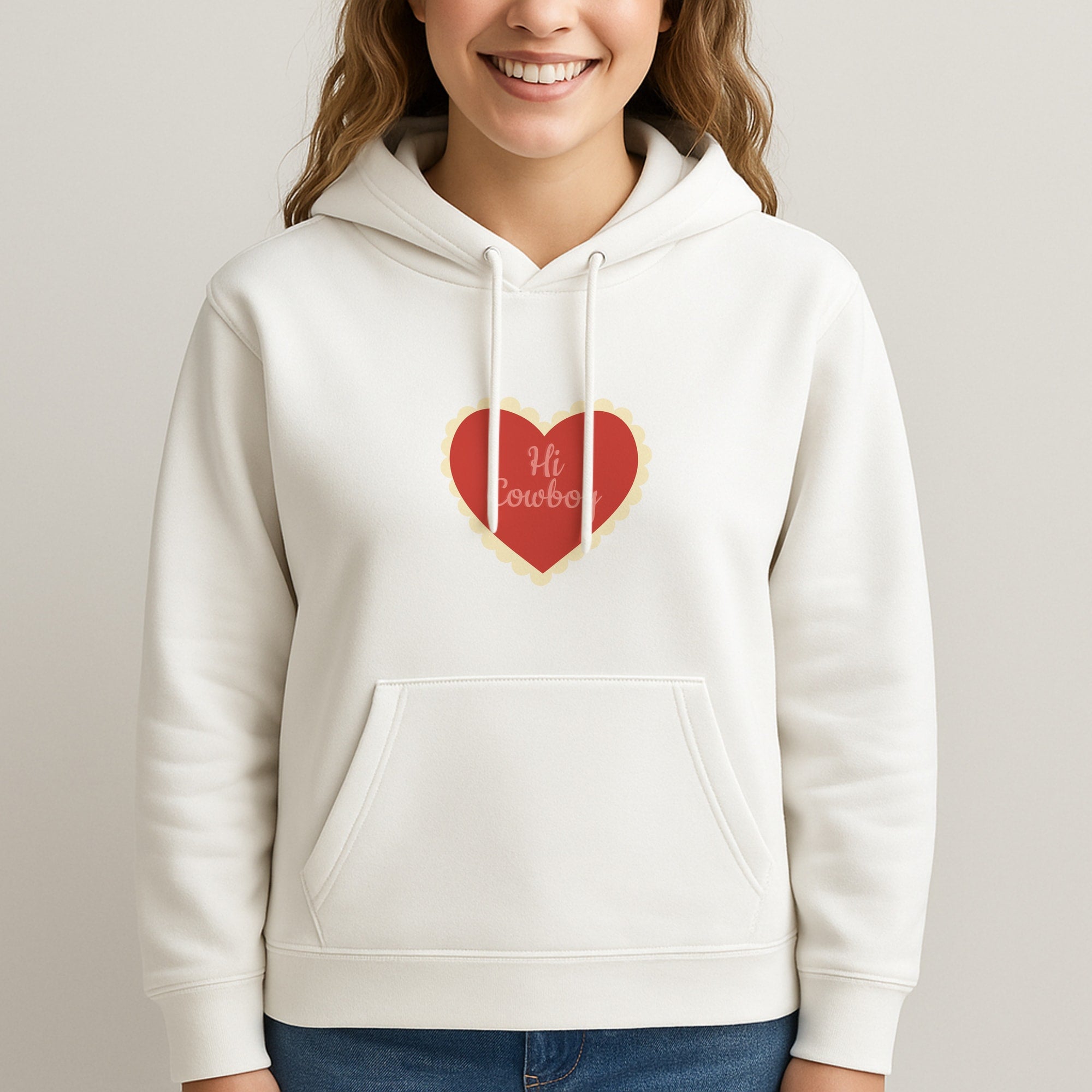 Hi Cowboy - Western Unisex Hooded Sweatshirt