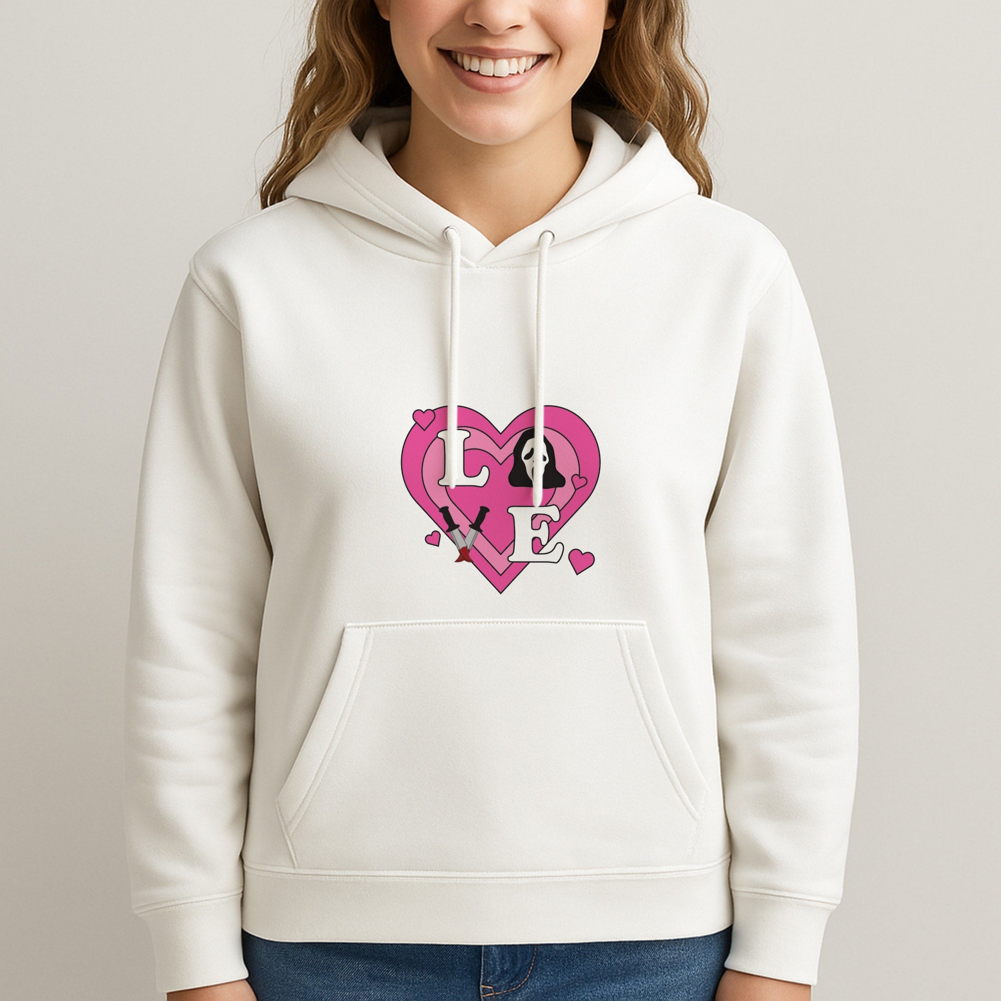 Love Ghost Unisex Hooded Sweatshirt