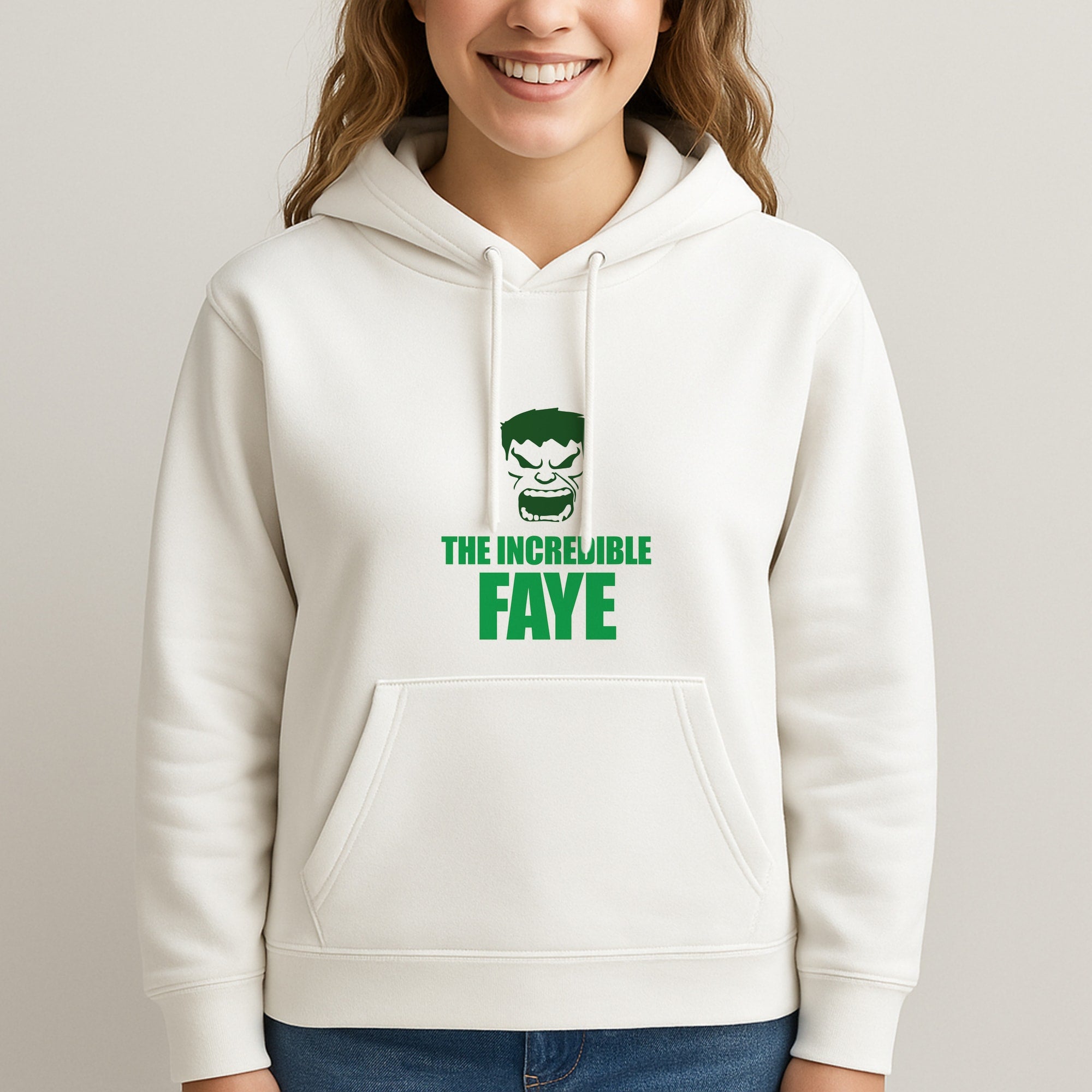 Hulk - Personalised Superhero Comic Unisex Hooded Sweatshirt