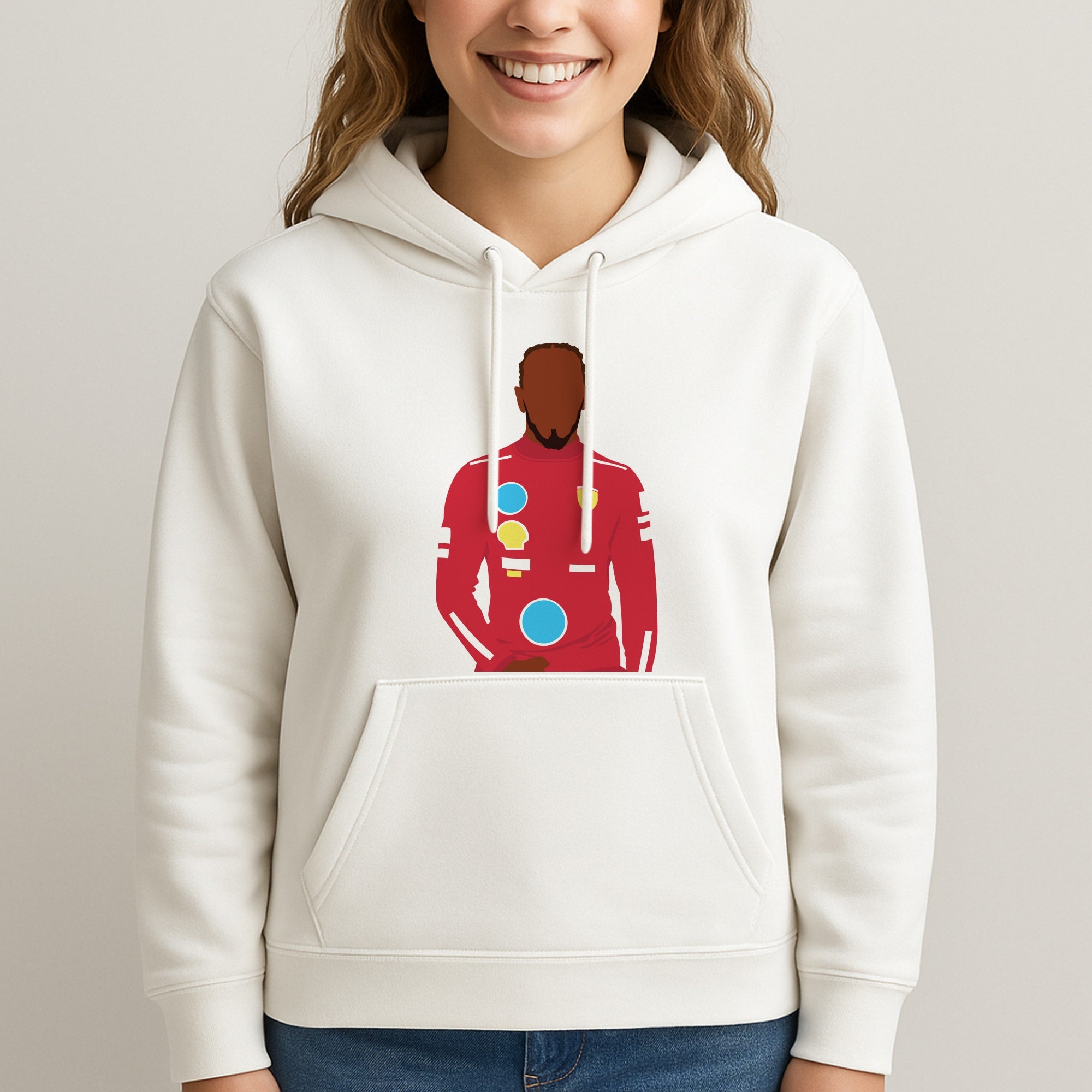 Hamilton In Red Unisex Hooded Sweatshirt