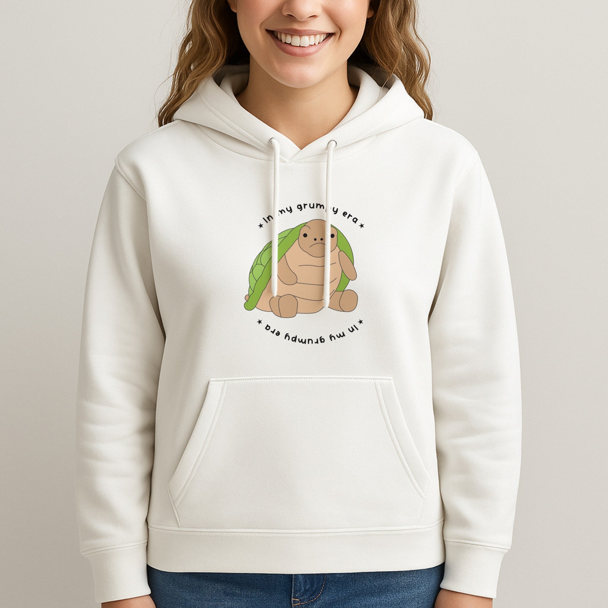 Grumpy Era Turtle Unisex Hooded Sweatshirt