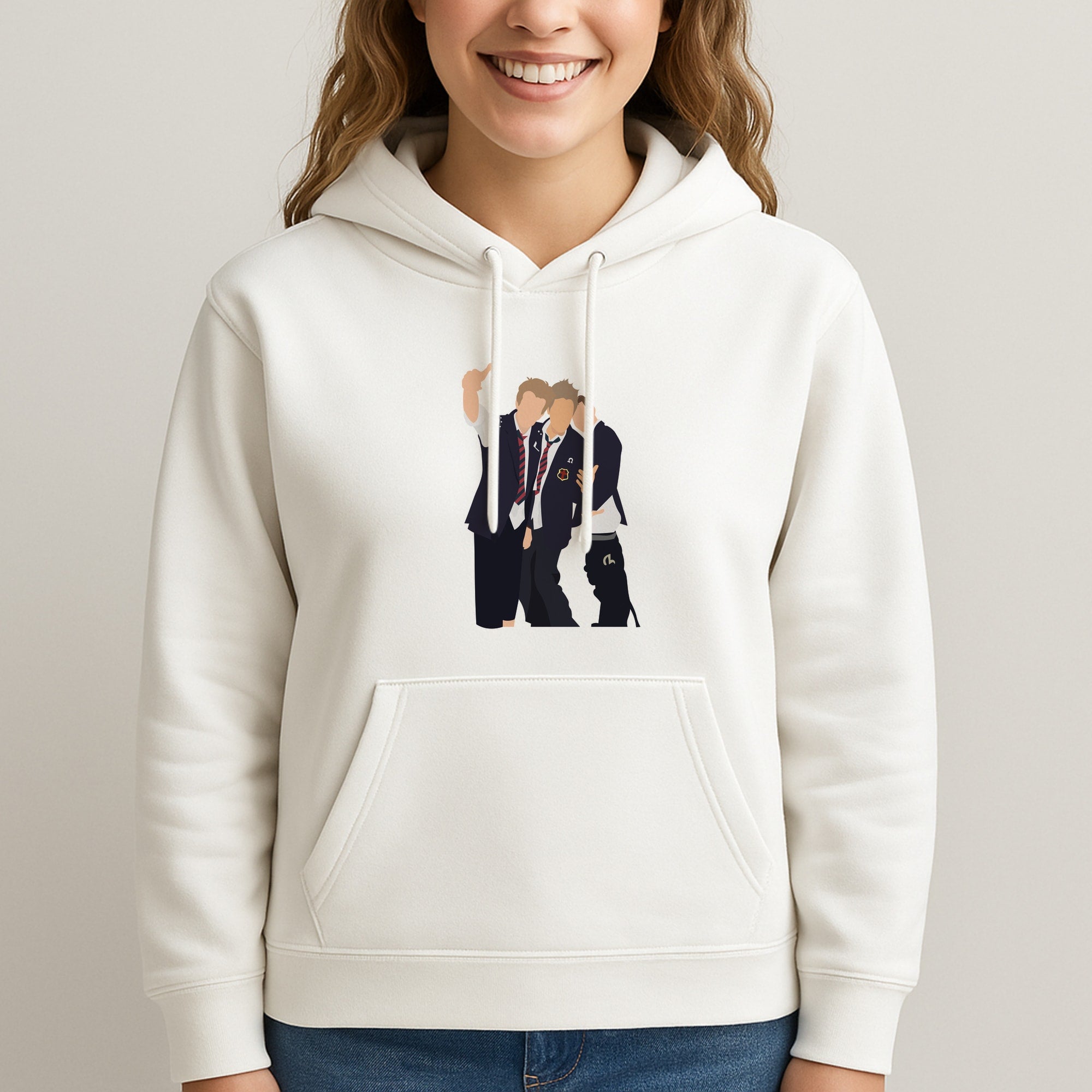 School Clothes - Bust Band Unisex Hooded Sweatshirt
