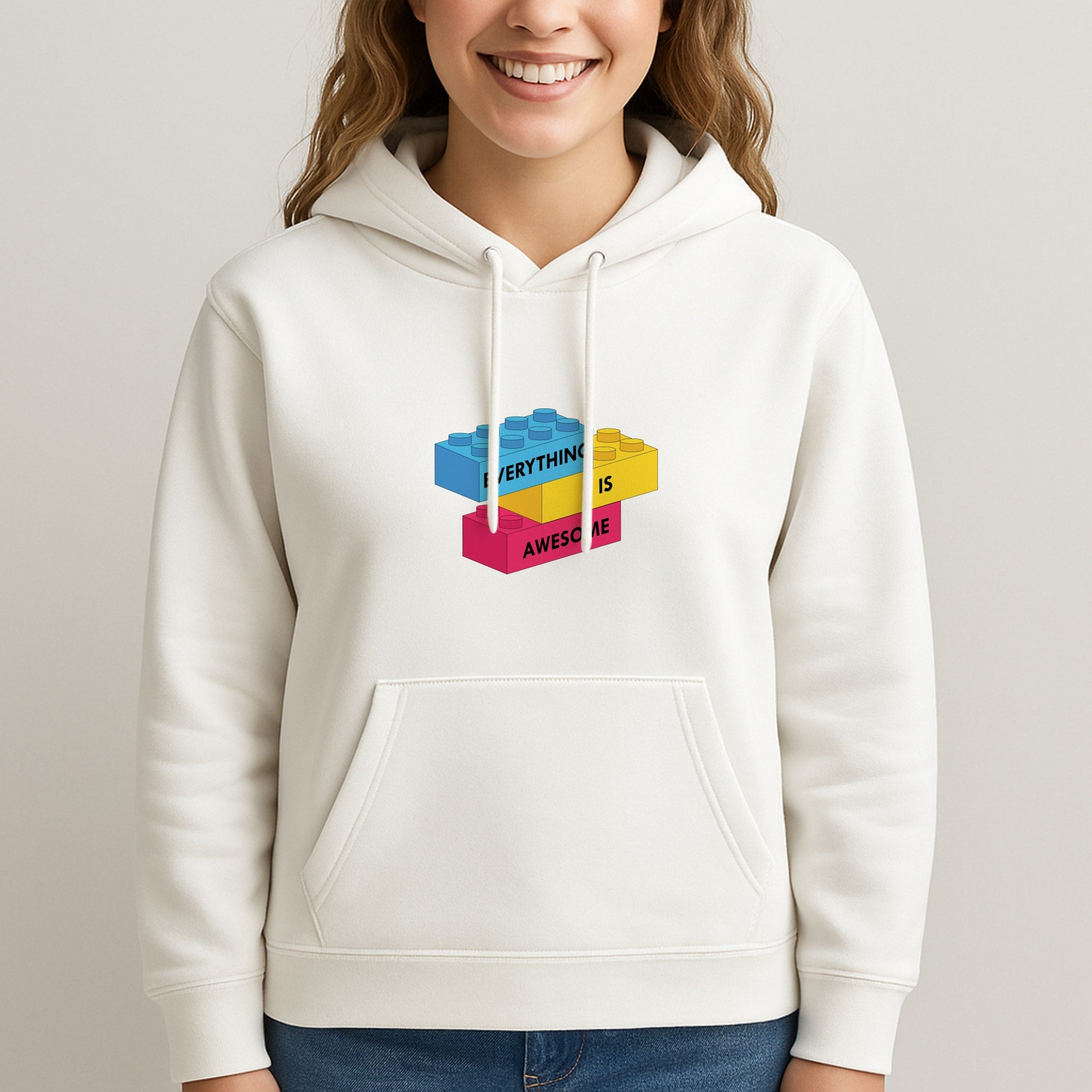 Everything Is Awesome Bricks Unisex Hooded Sweatshirt