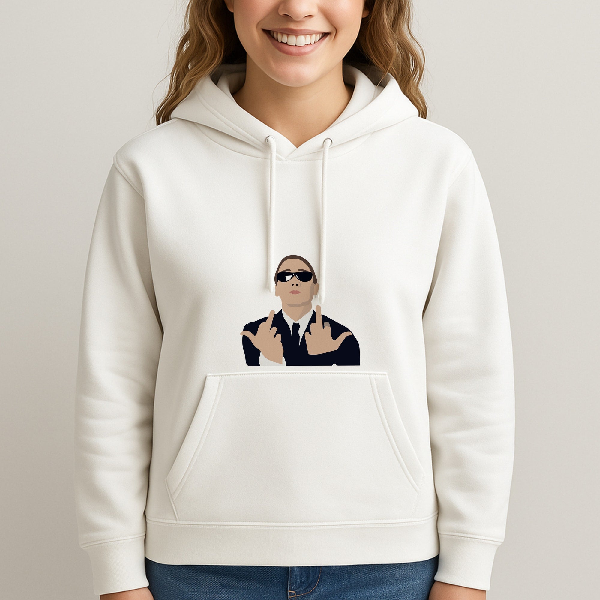 Middle Finger Unisex Hooded Sweatshirt