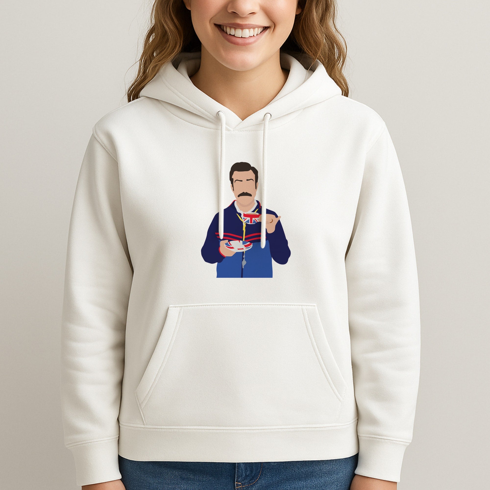 Ted Drinking Tea Unisex Hooded Sweatshirt