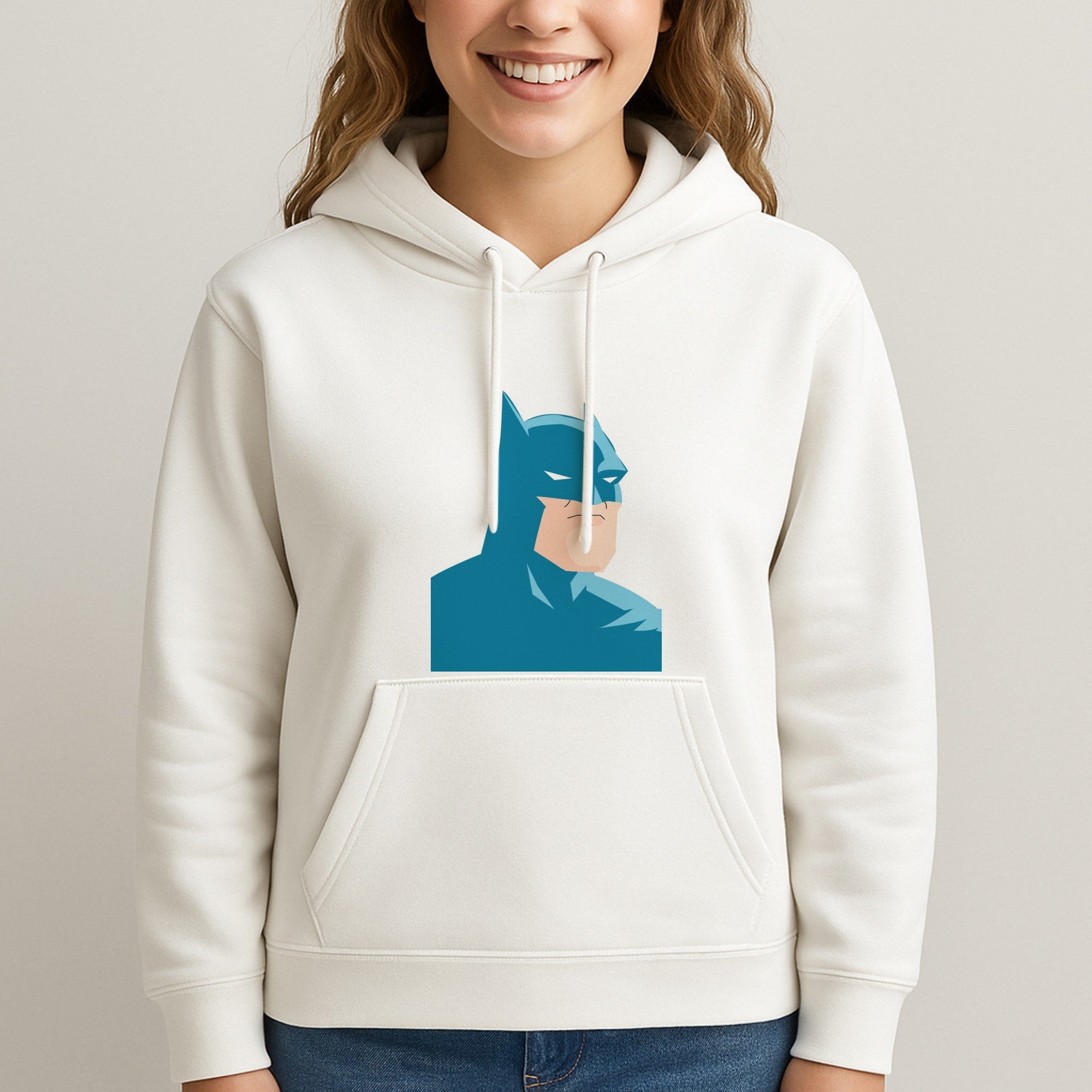 Blue Bat Superhero Unisex Hooded Sweatshirt