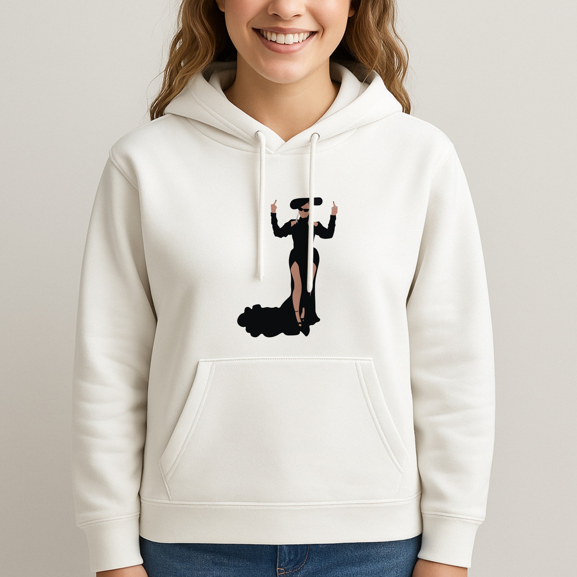 Middle Fingers - Queen B Unisex Hooded Sweatshirt