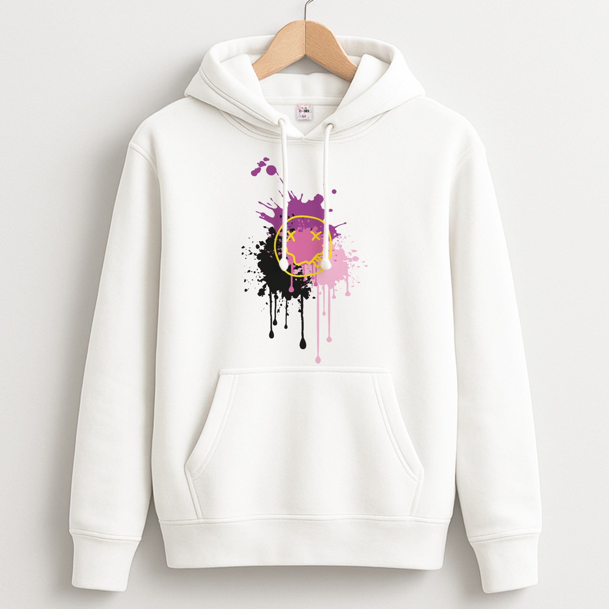 Pink Graffiti - Skate Aesthetic Unisex Hoodie