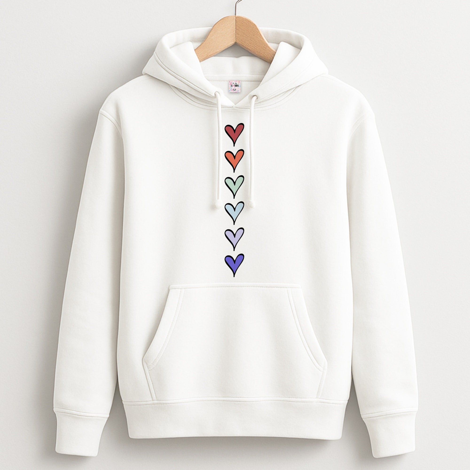 Love Heart Line Unisex Hoodie