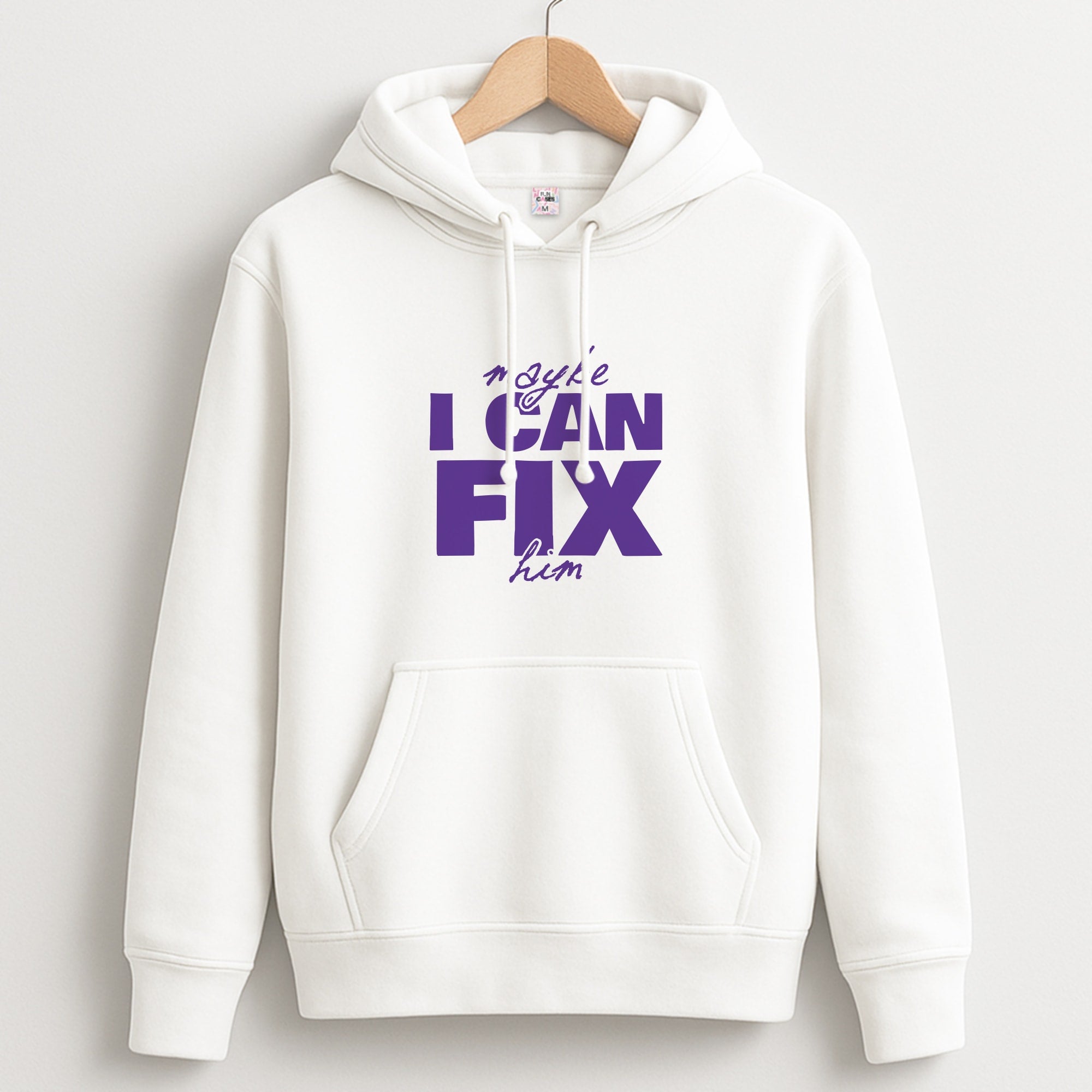 Maybe I Can Fix Him Purple Unisex Hoodie