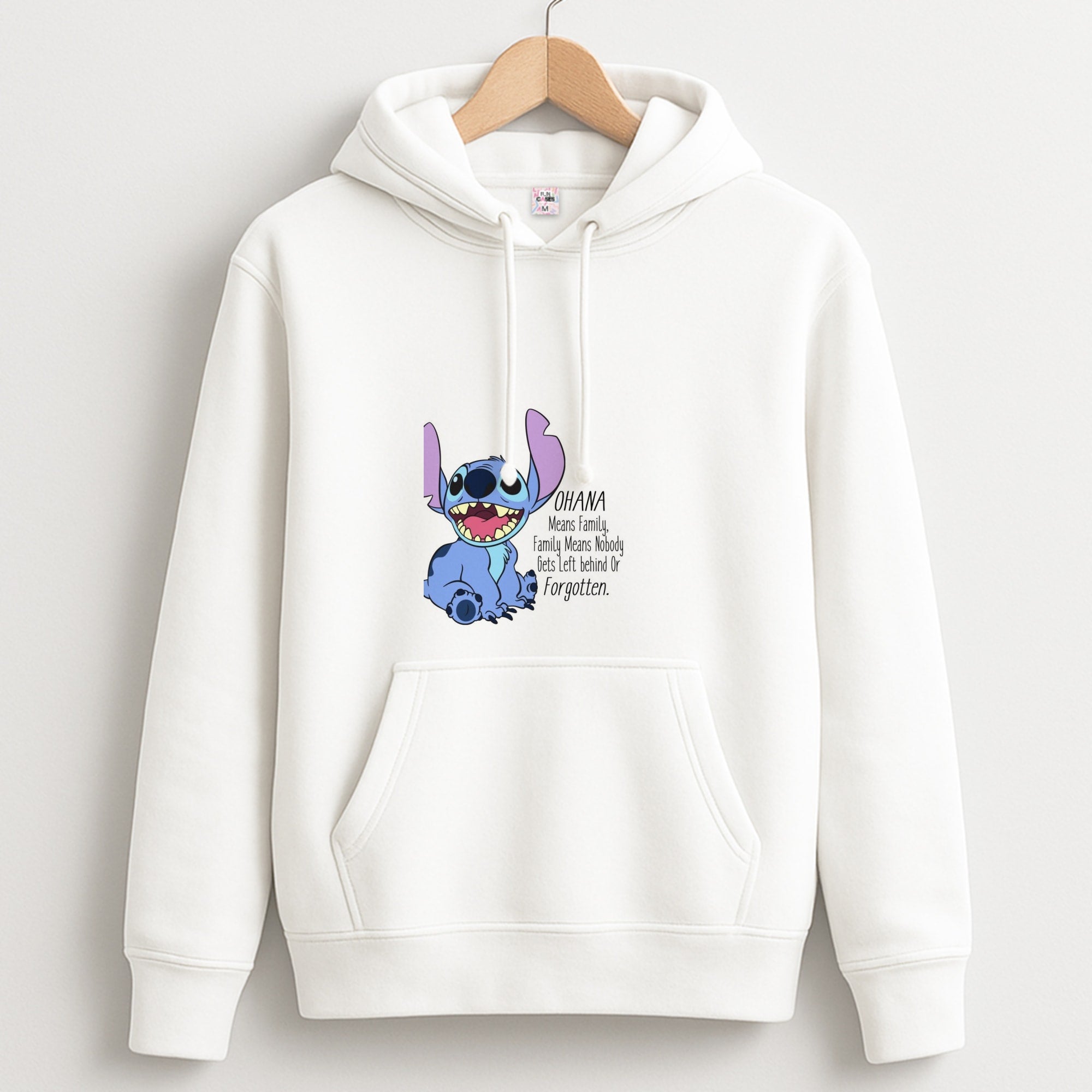 Ohana Means Family - Blue Alien Unisex Hoodie