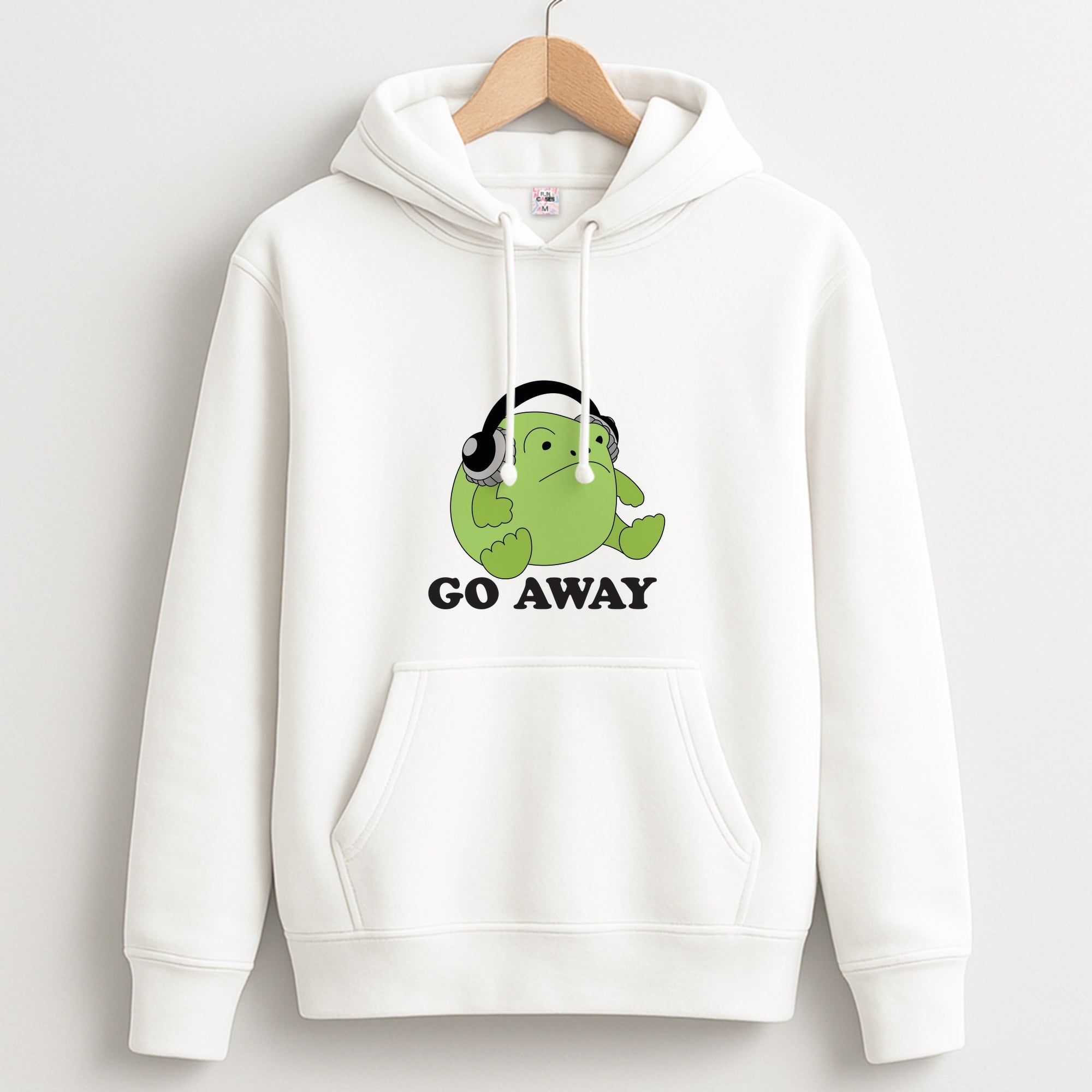Go Away Grumpy Frog Unisex Hoodie
