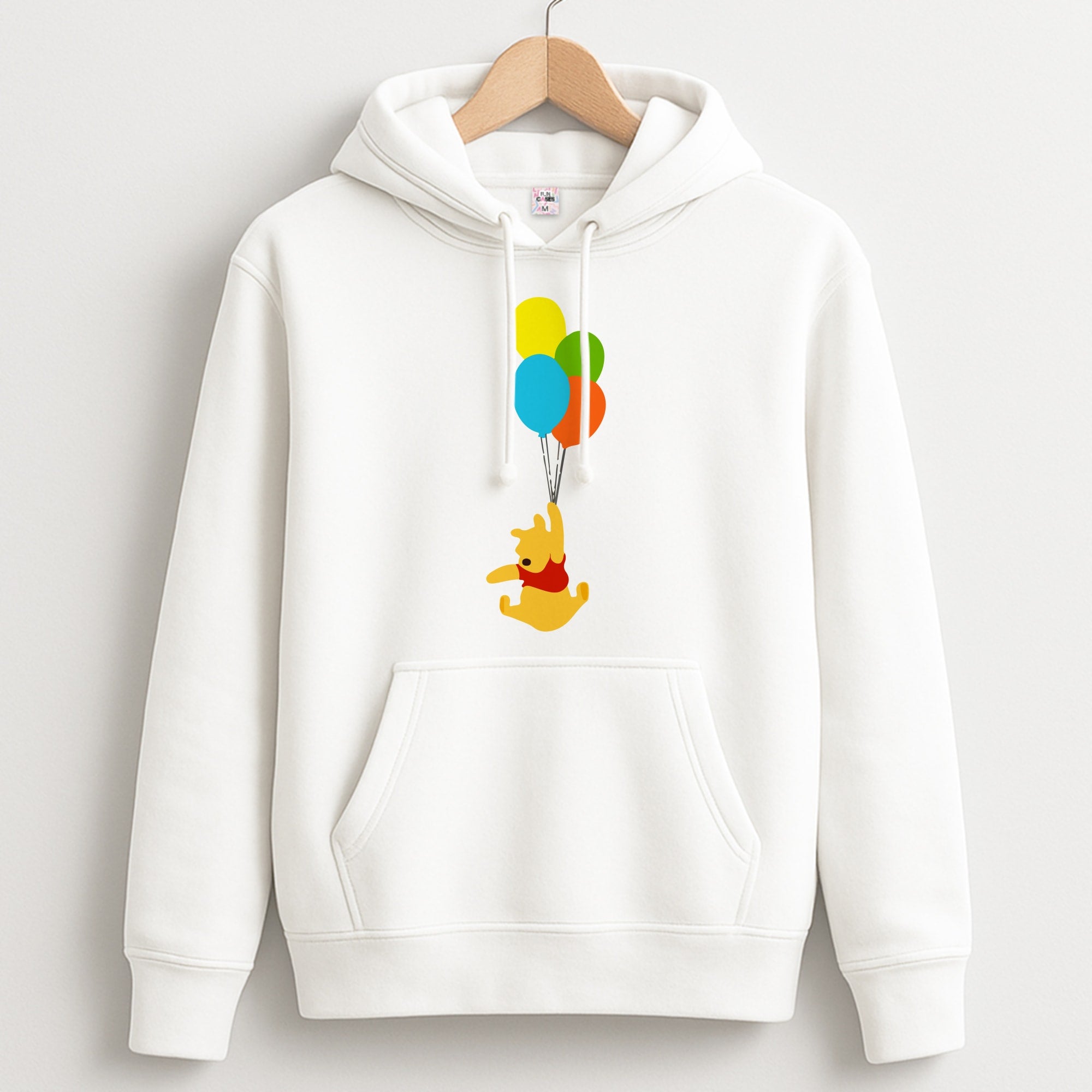 Pooh On Balloons Unisex Hoodie
