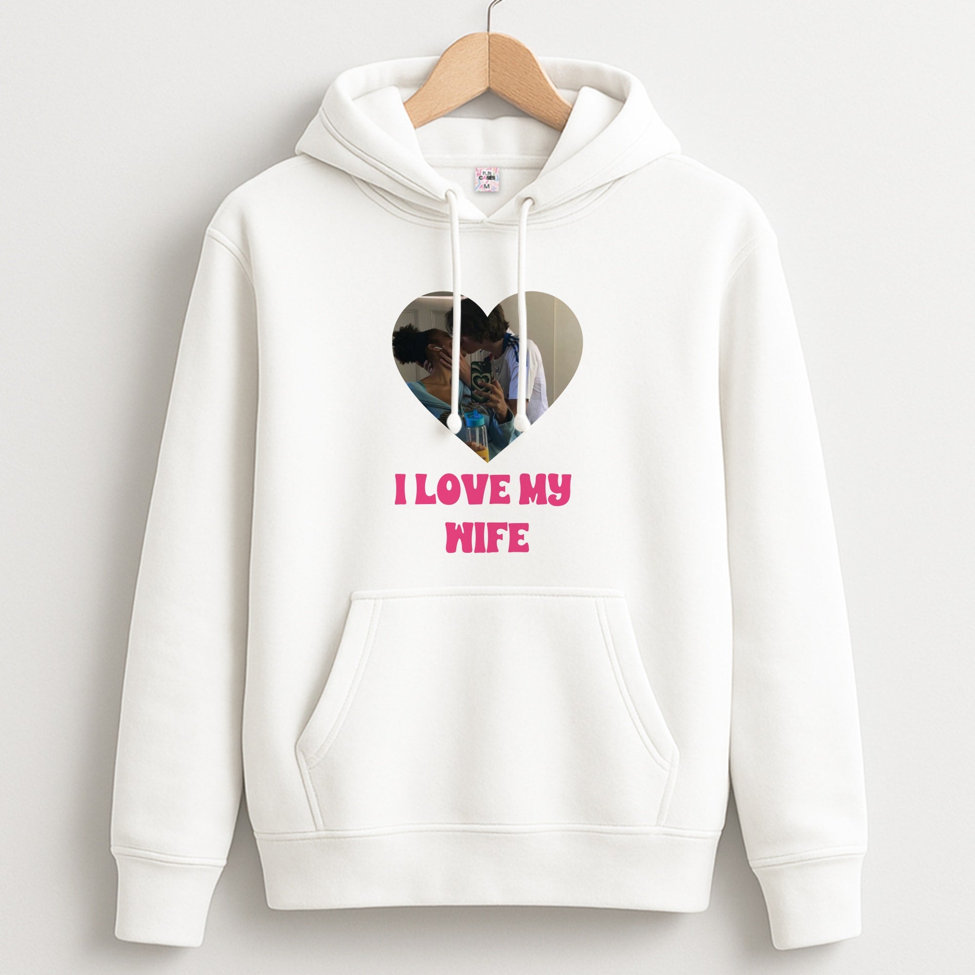 I Love My Wife - Personalised Couples Unisex Hoodie