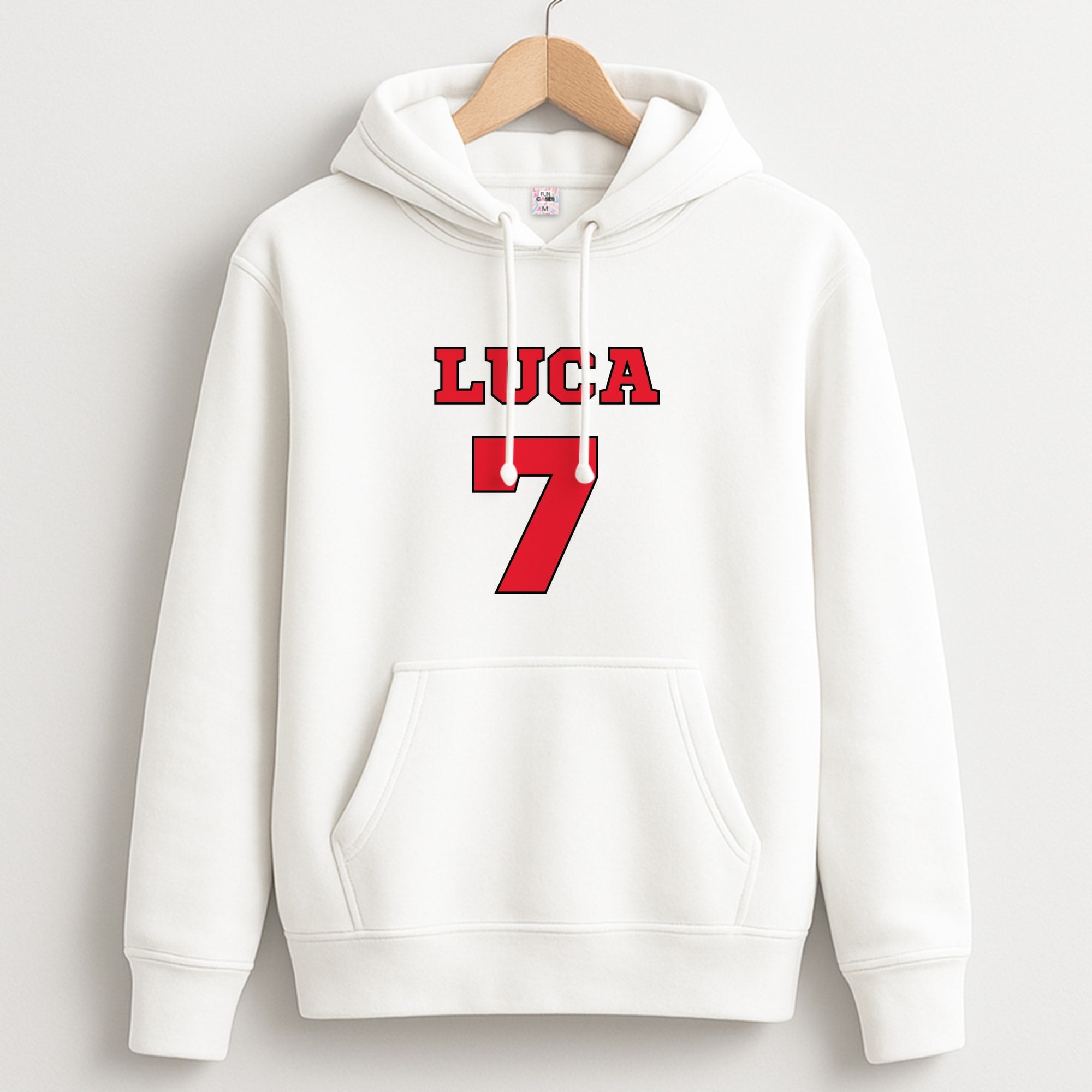 Red - Personalised Football Unisex Hoodie