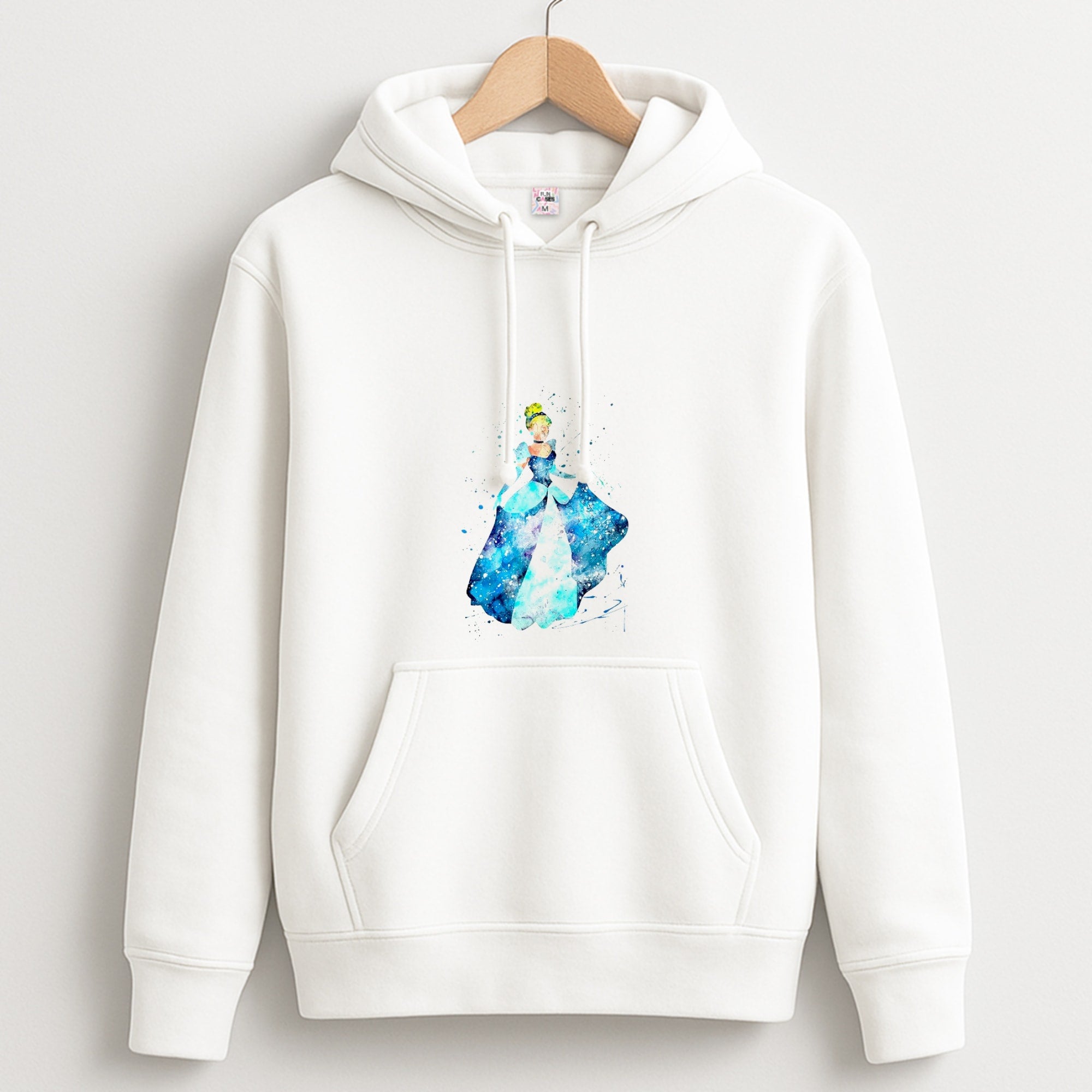 Watercolour Cinderella Fairytale Unisex Hoodie