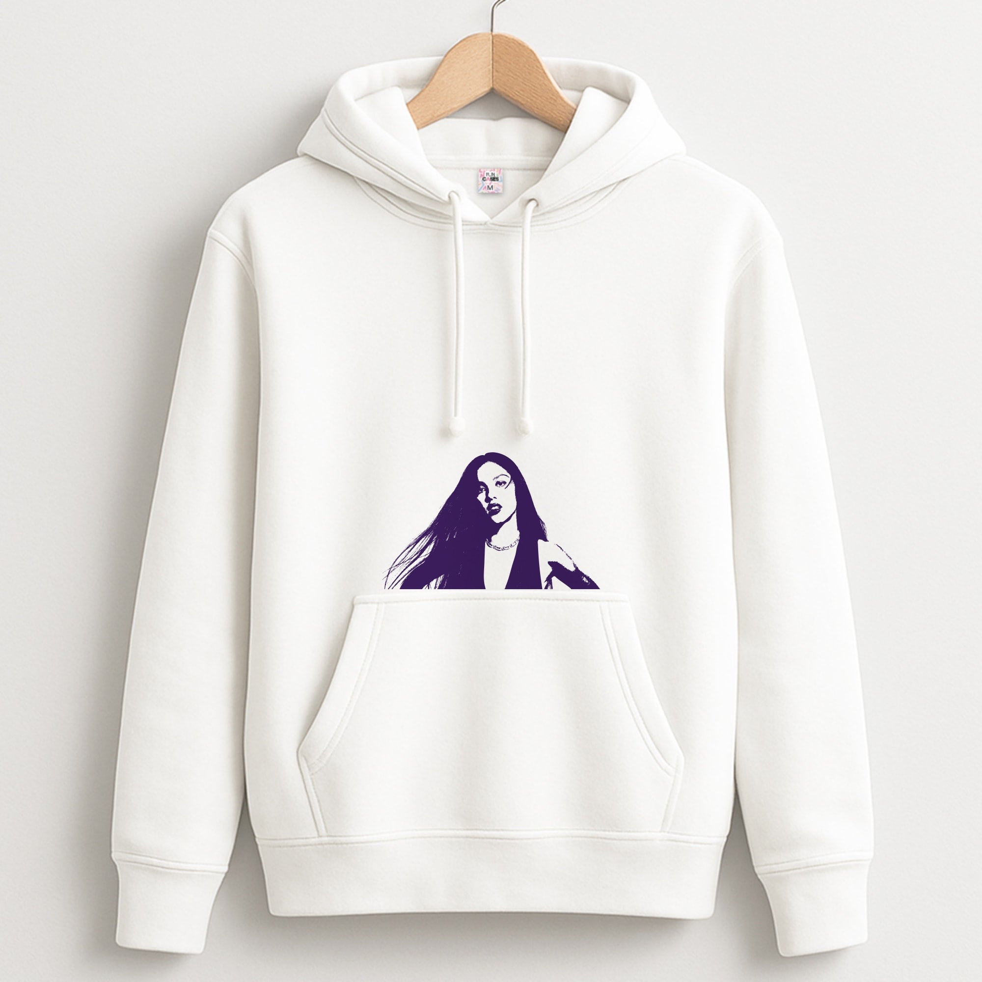 Stars And Butterflies Pattern Hoodie
