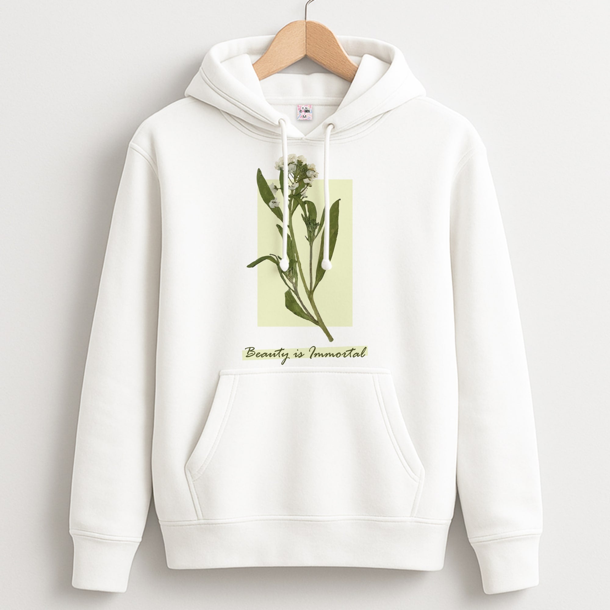 Beauty Is Immortal Press Flower Unisex Hoodie