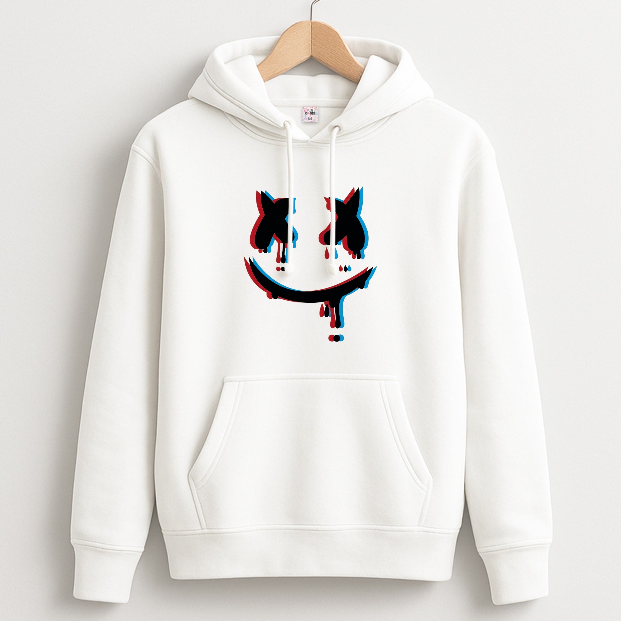 Blue Blur - White Helmet DJ Unisex Hoodie