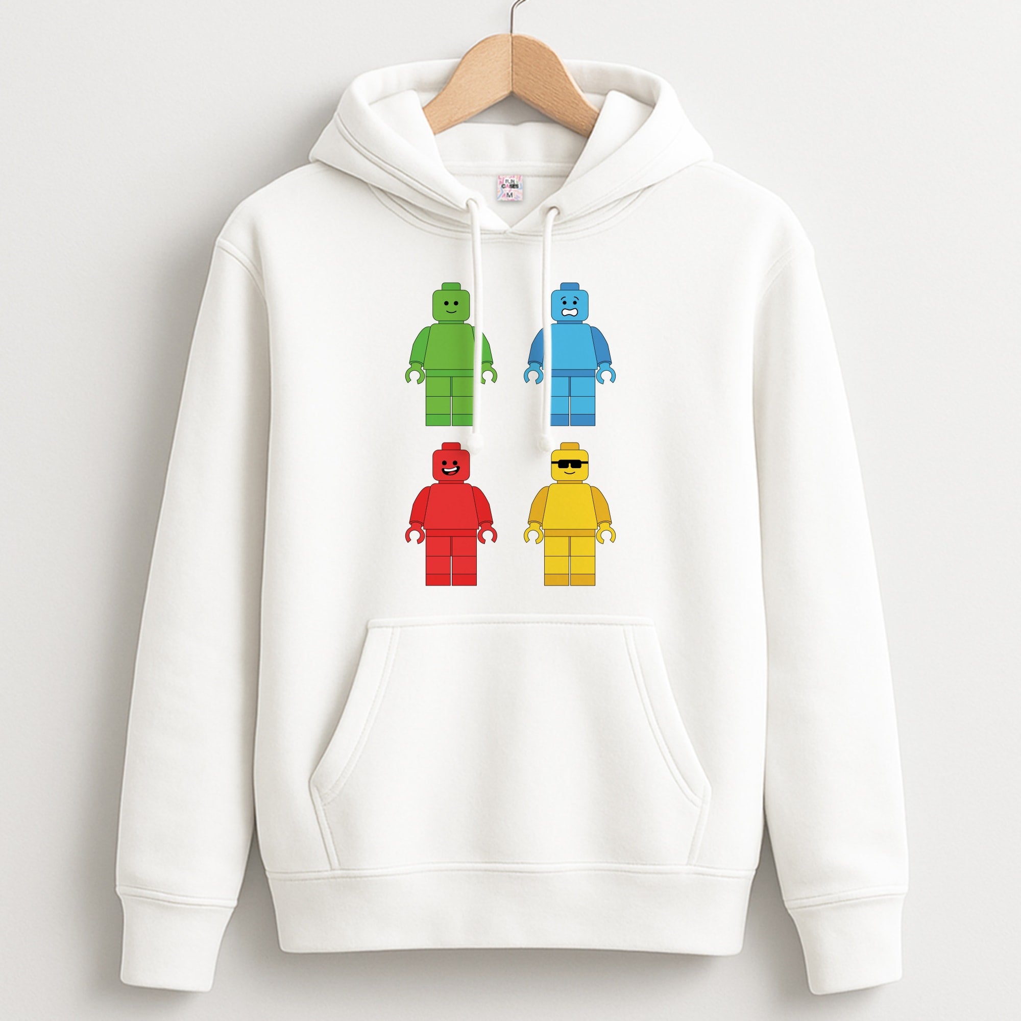 Bricks Figures Rainbow Unisex Hoodie