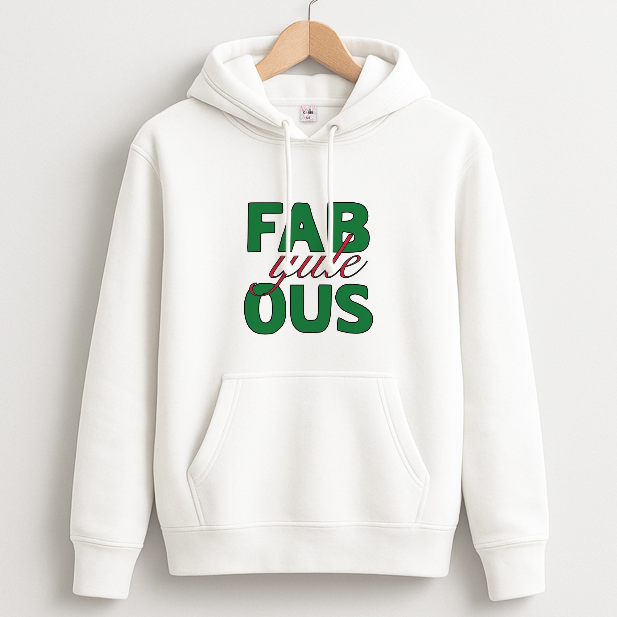 Fab-Yule-Ous Red - Christmas Puns Unisex Hoodie