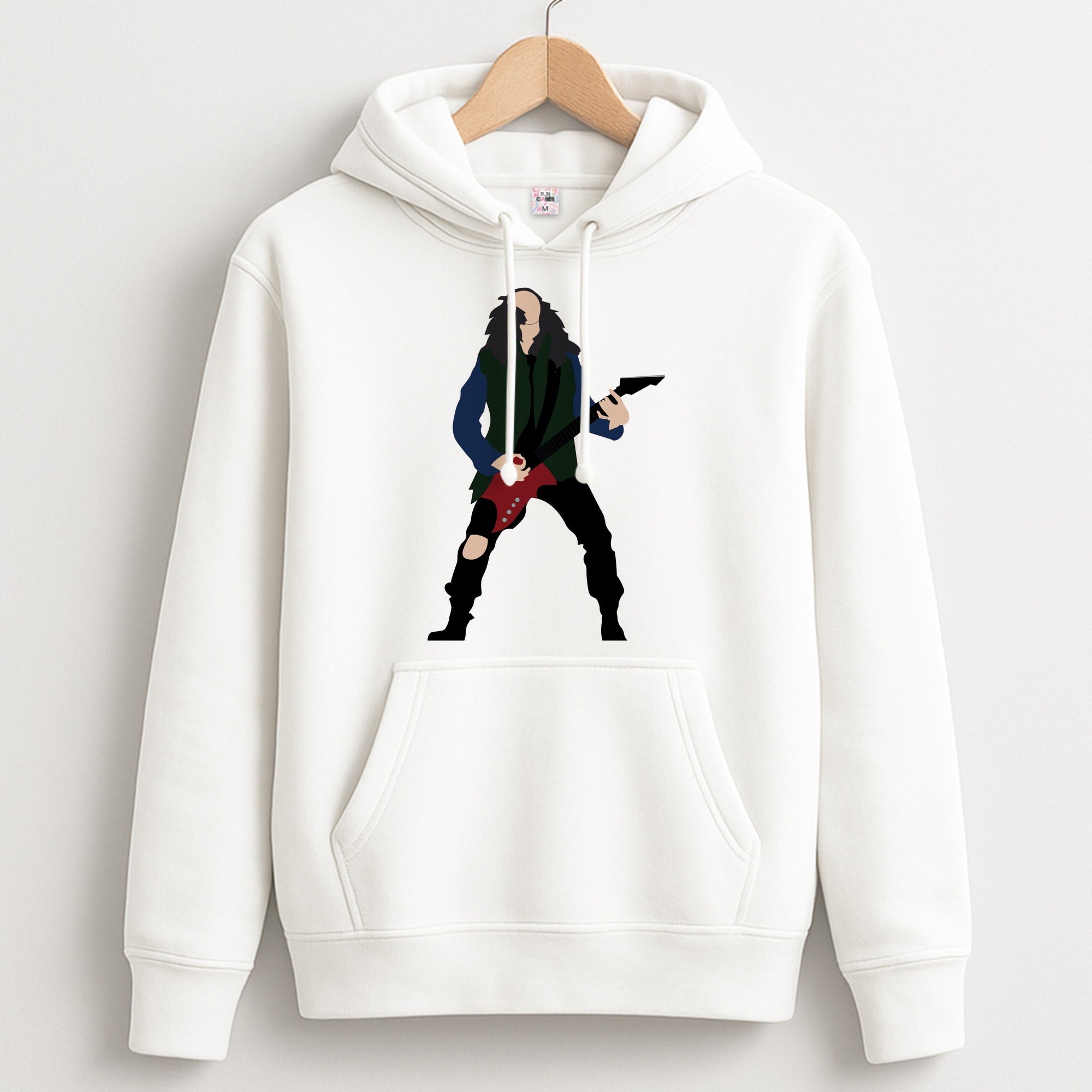 Eddie Munson Playing Guitar Hoodie