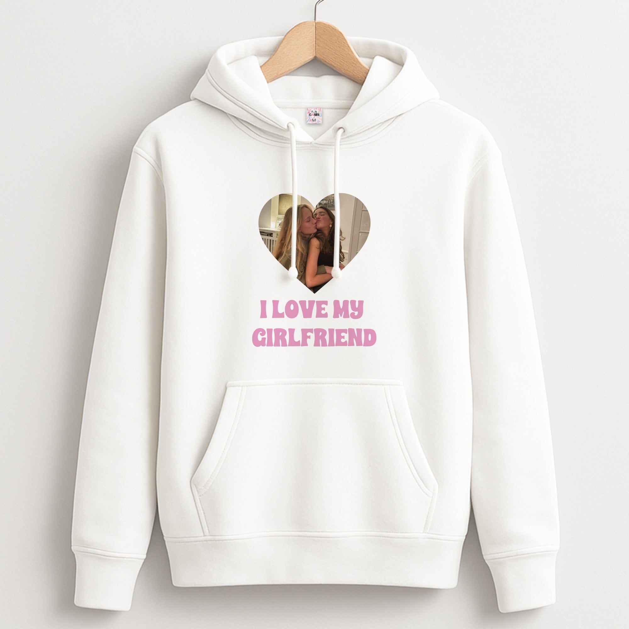I Love My Girlfriend - Personalised Couples Unisex Hoodie