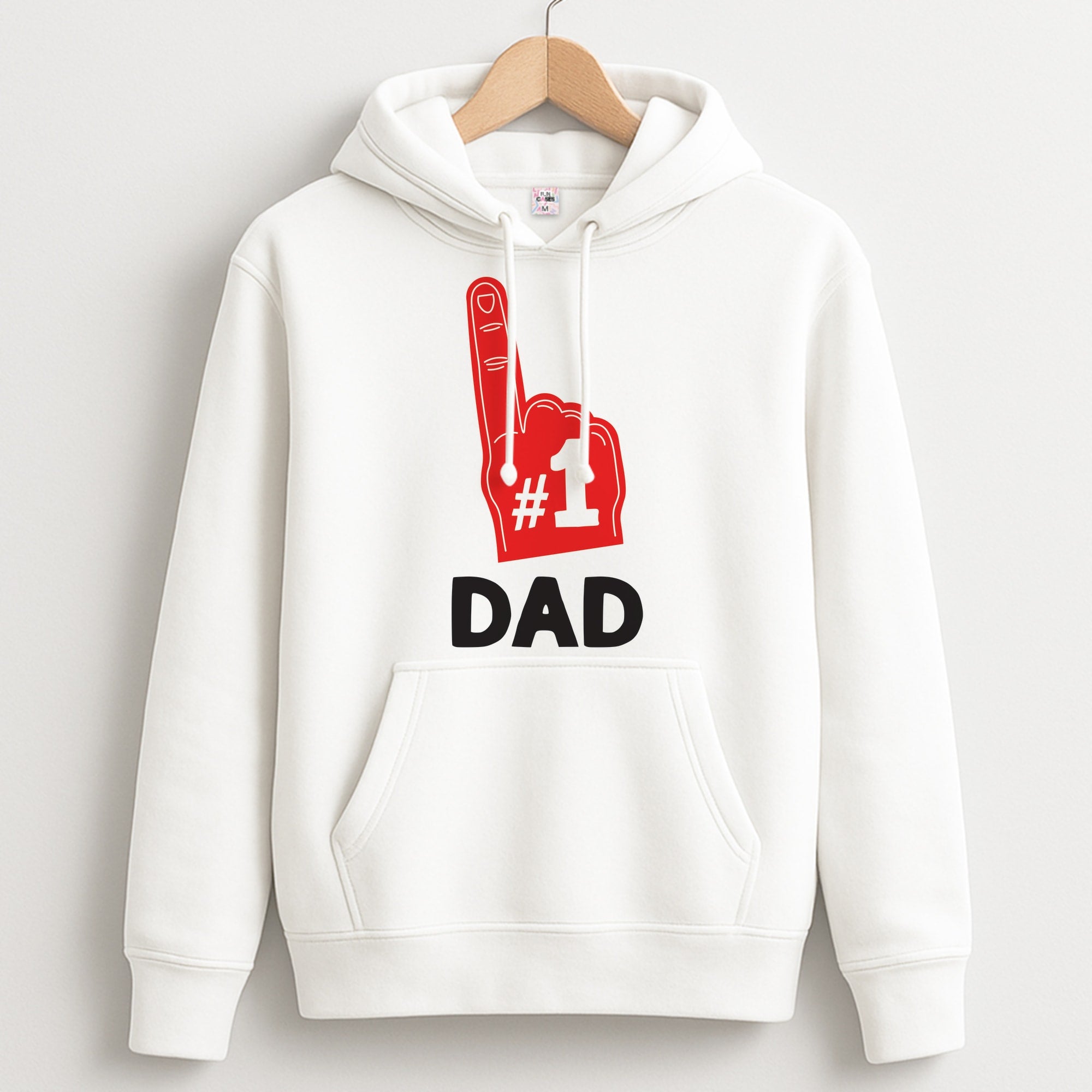 #1 Dad Foam Finger Unisex Hoodie