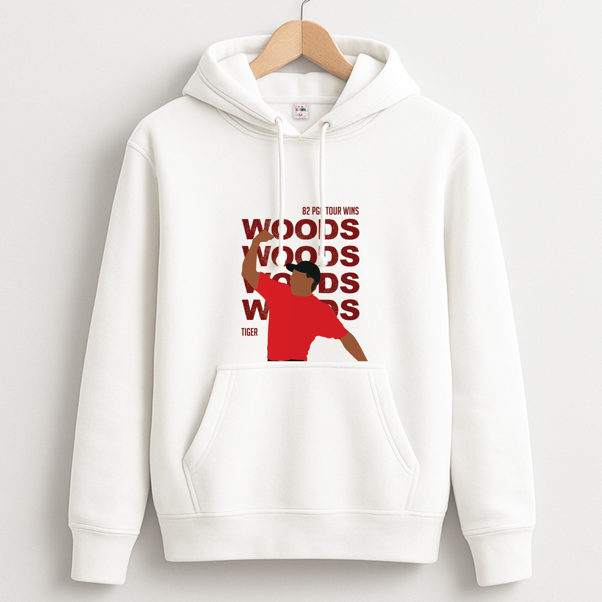 Woods Dark Red Unisex Hoodie