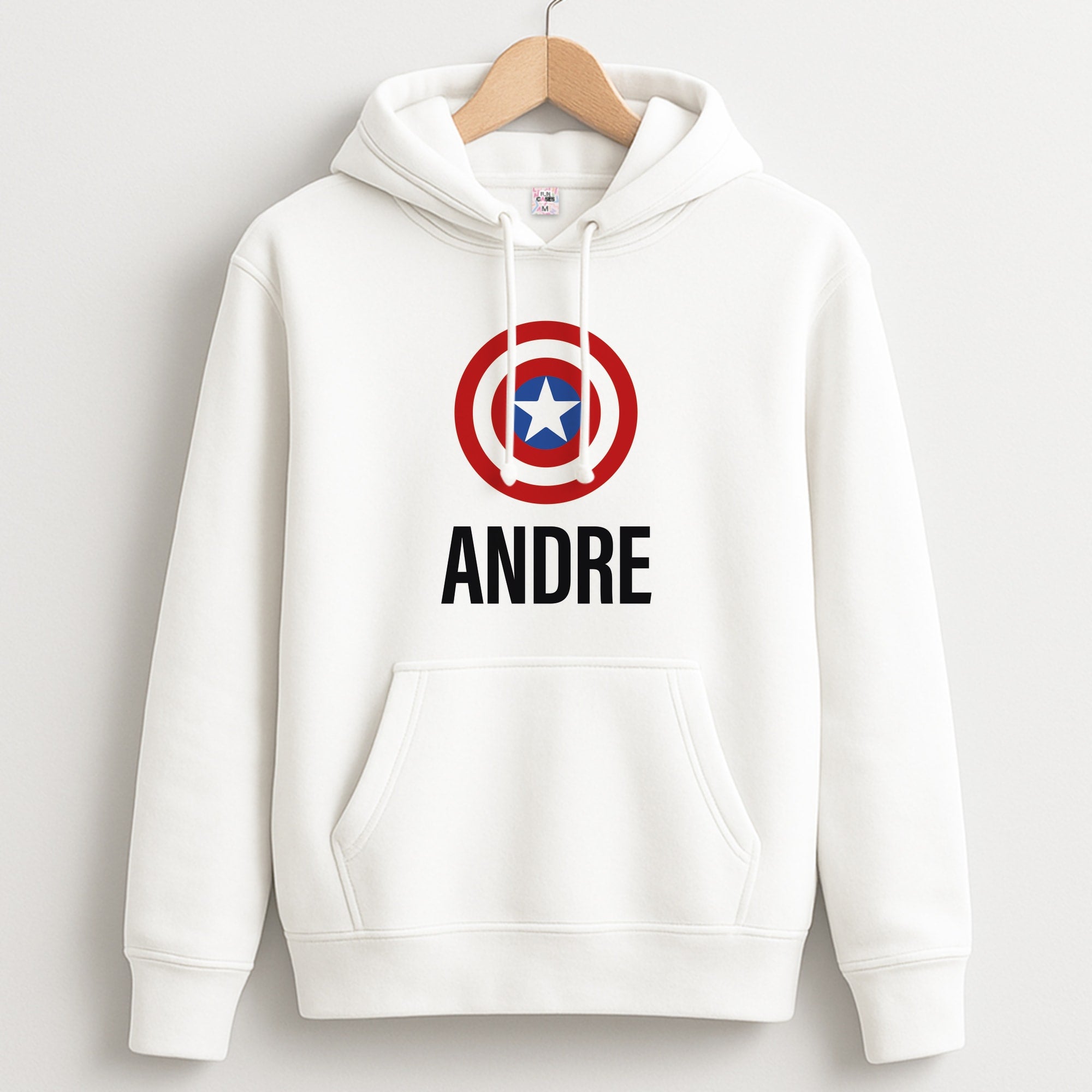 Captain America - Personalised Superhero Comic Unisex Hoodie